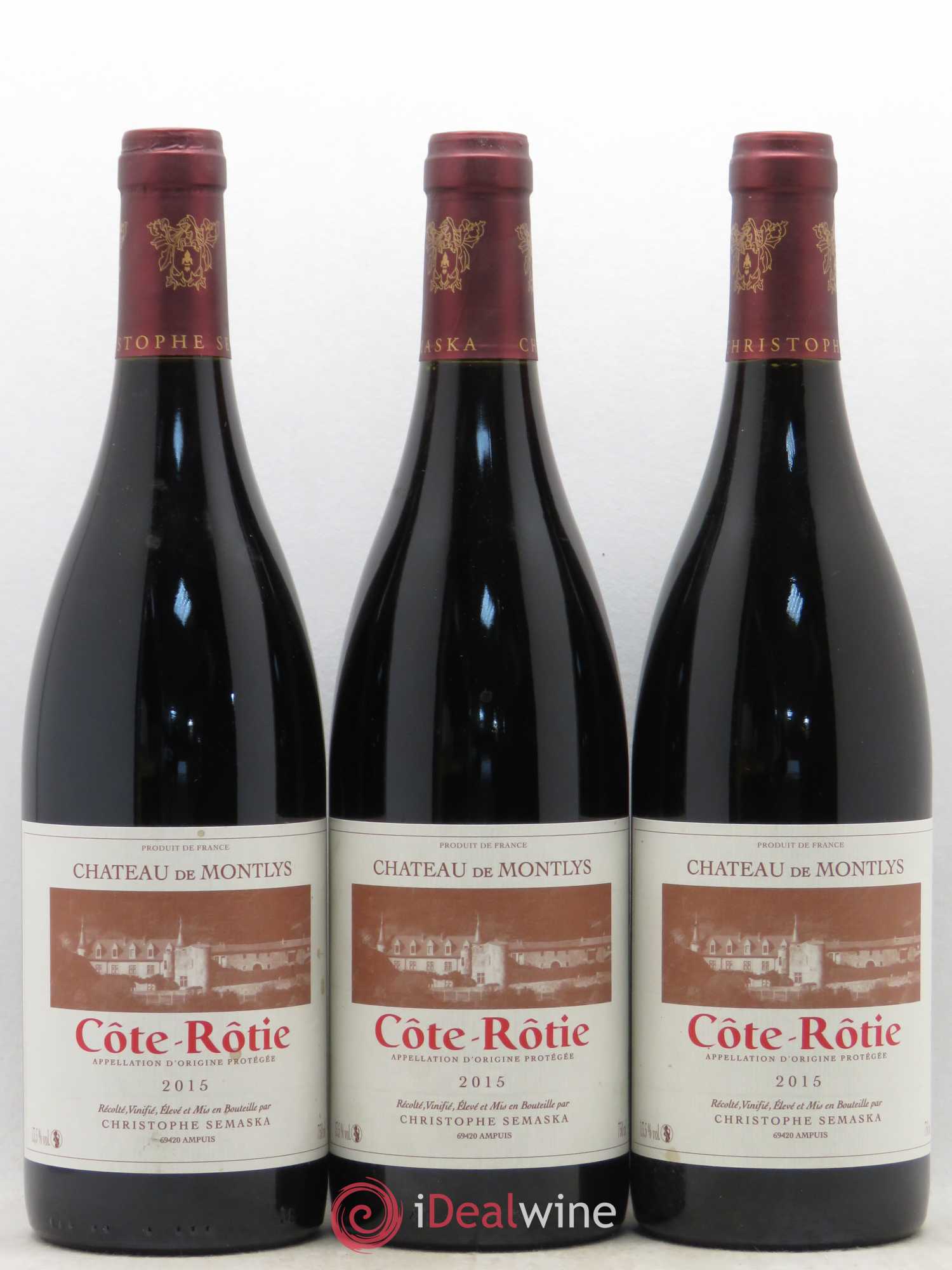 Côte-Rôtie Château de Montlys 2015 - Lot de 3 bouteilles - 0