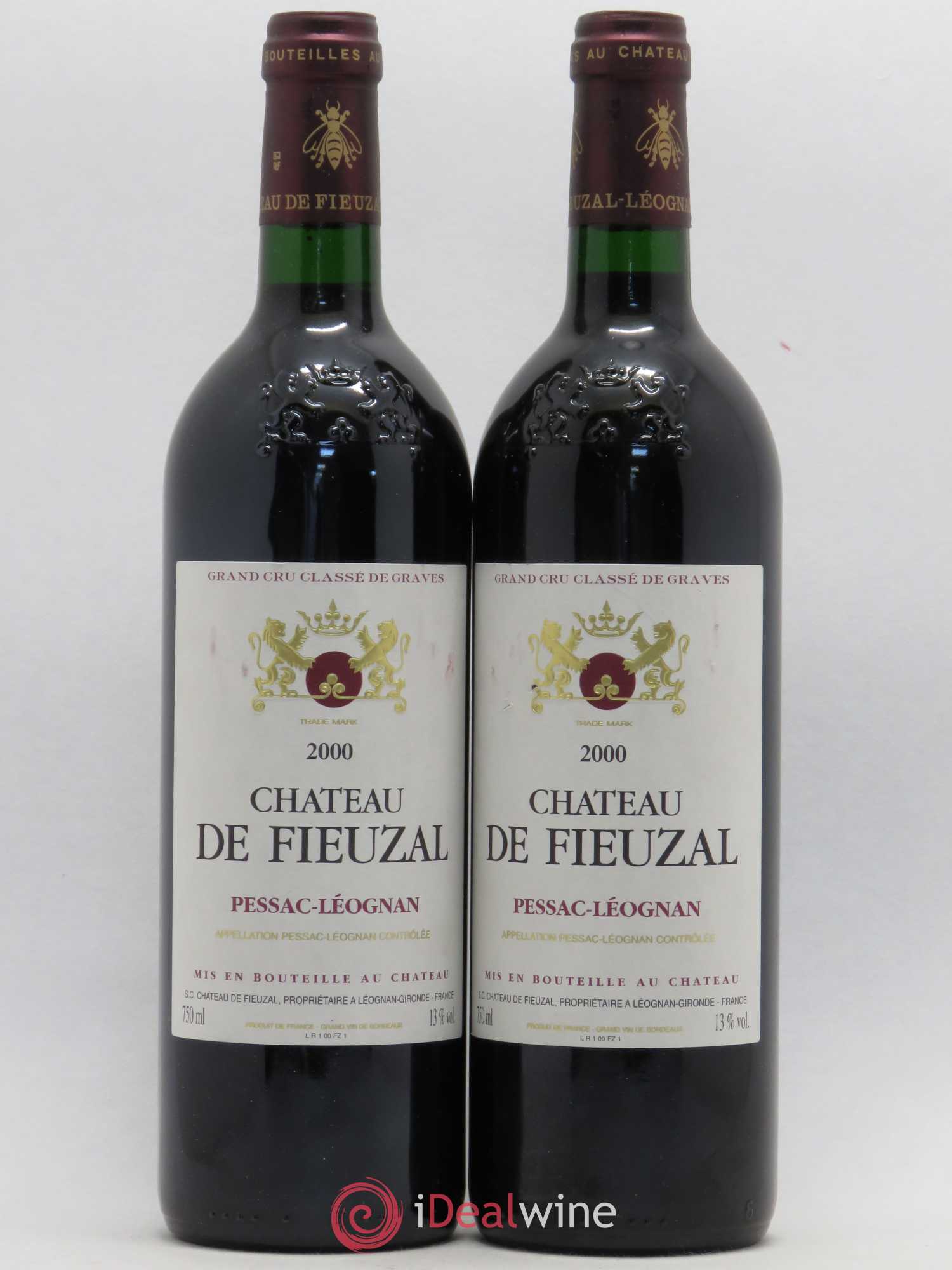 Château de Fieuzal Cru Classé de Graves 2000 - Lot de 2 bouteilles - 0