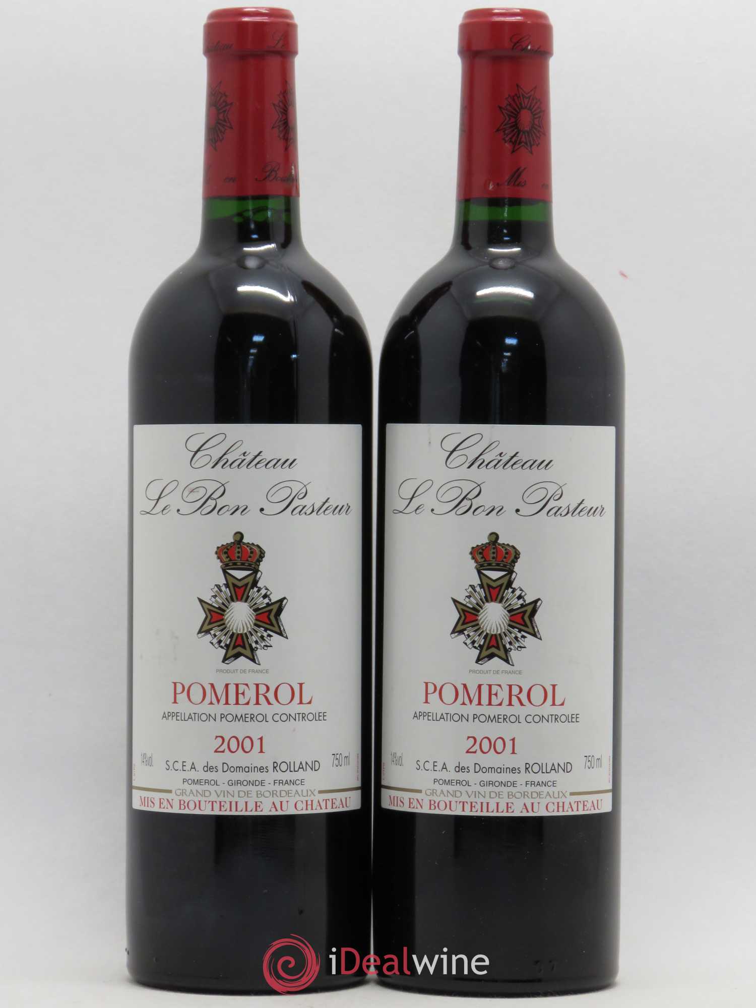 Château le Bon Pasteur 2001 - Lot de 2 bouteilles - 0