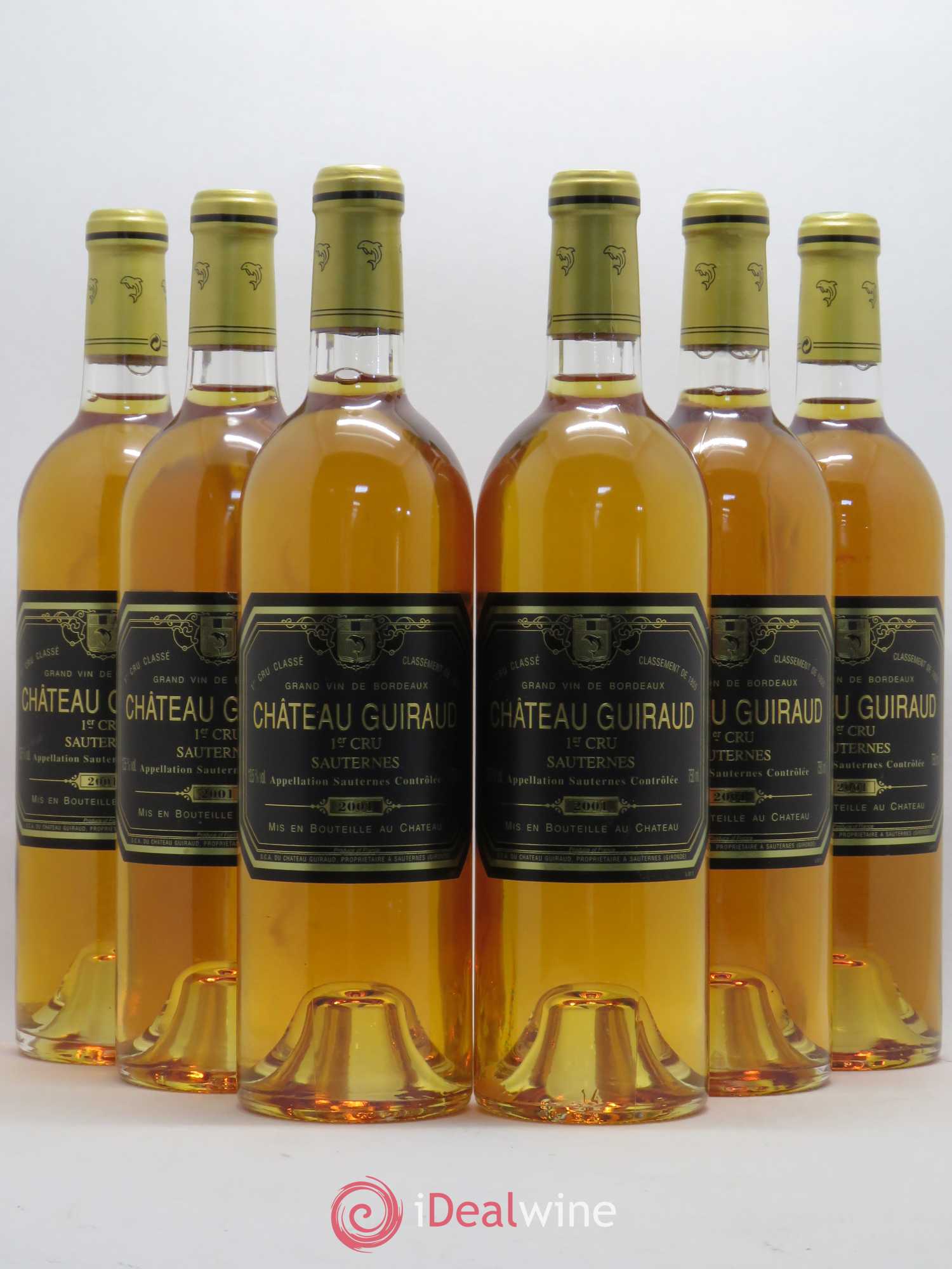 Château Guiraud 1er Grand Cru Classé 2001 - Lotto di 6 bottiglie - 0