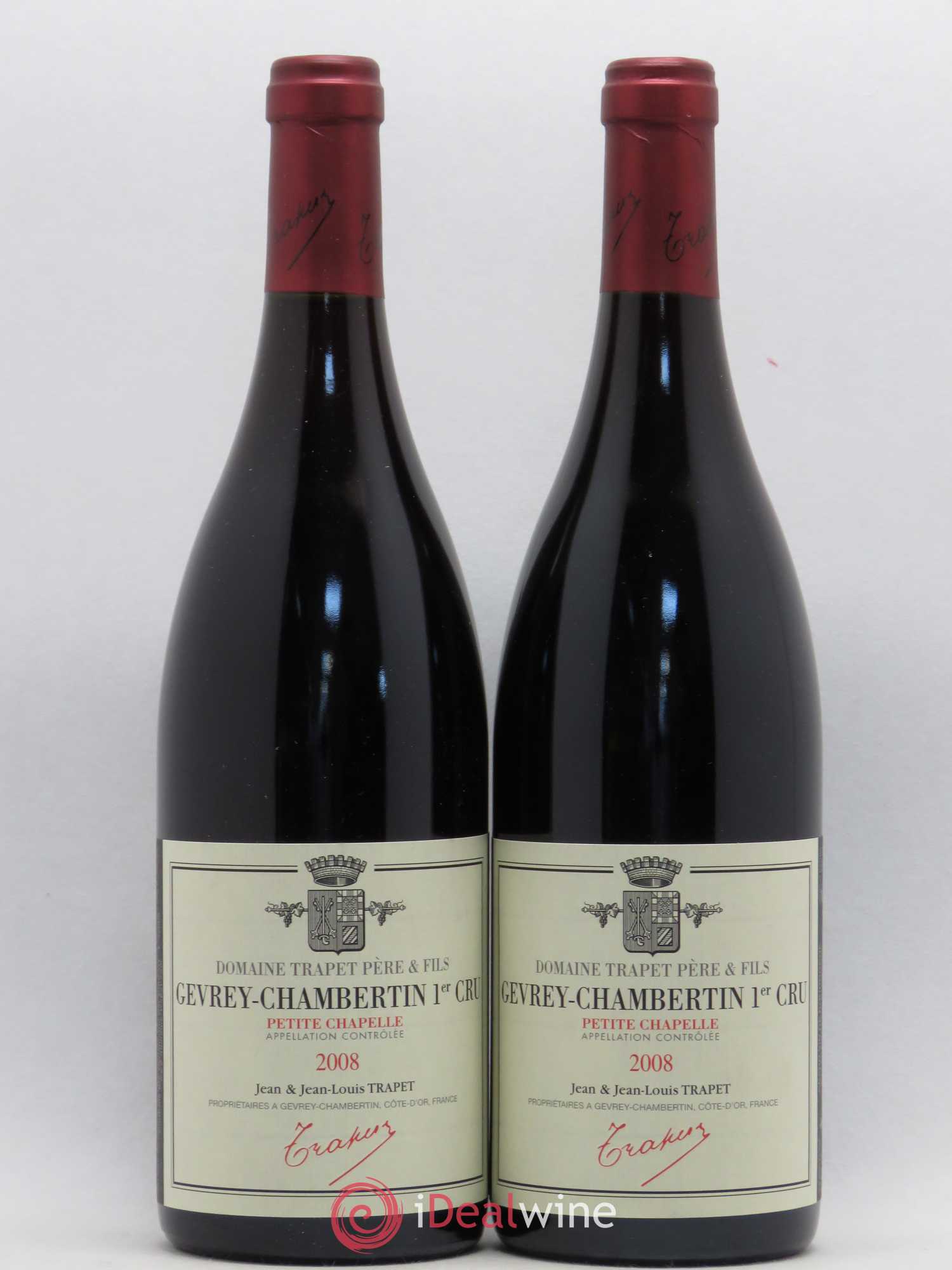 Gevrey-Chambertin 1er Cru Petite Chapelle Domaine Trapet 2008 - Lot de 2 bouteilles - 0