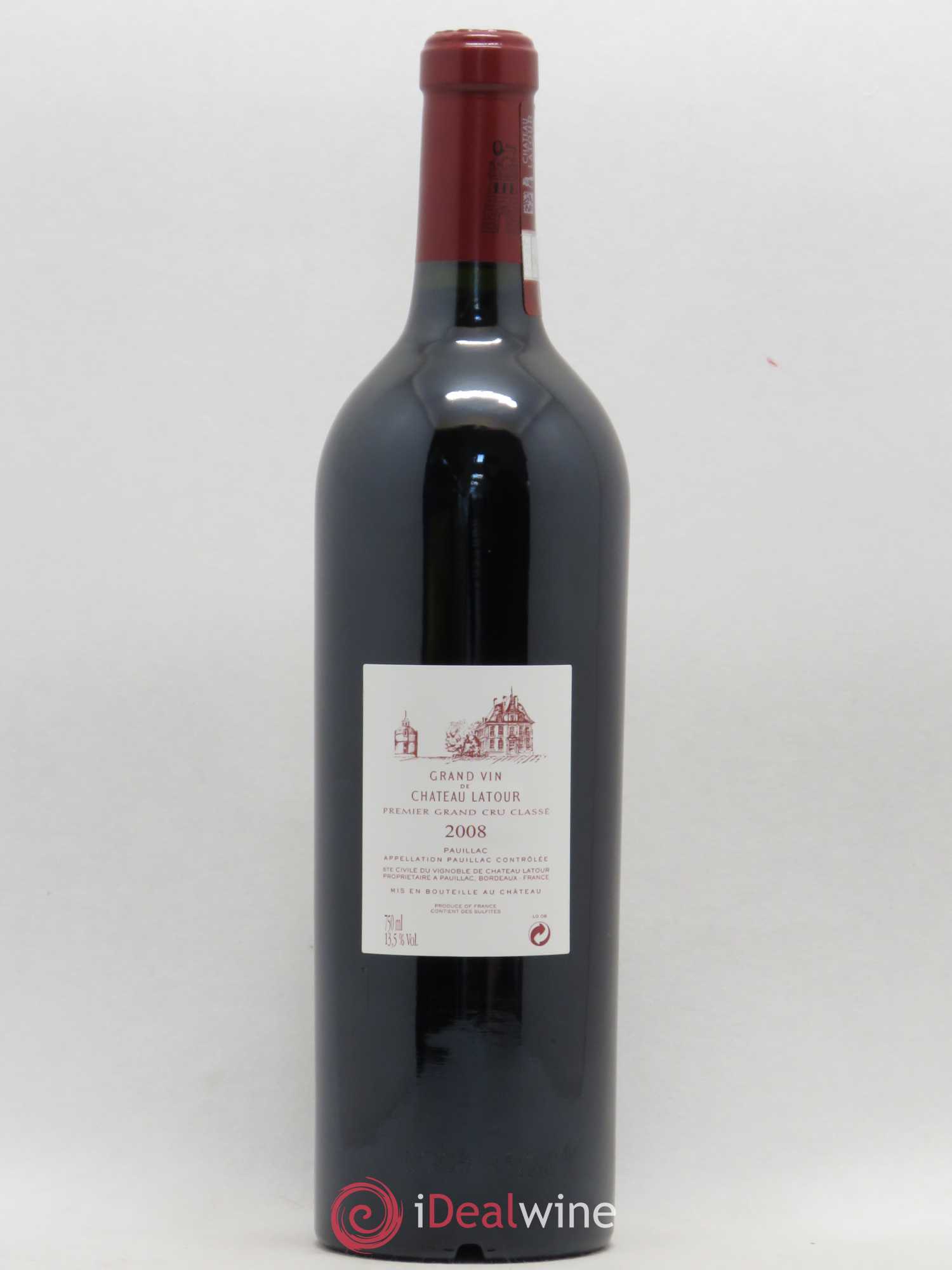 Château Latour 1er Grand Cru Classé 2008 - Lot de 1 bouteille - 1