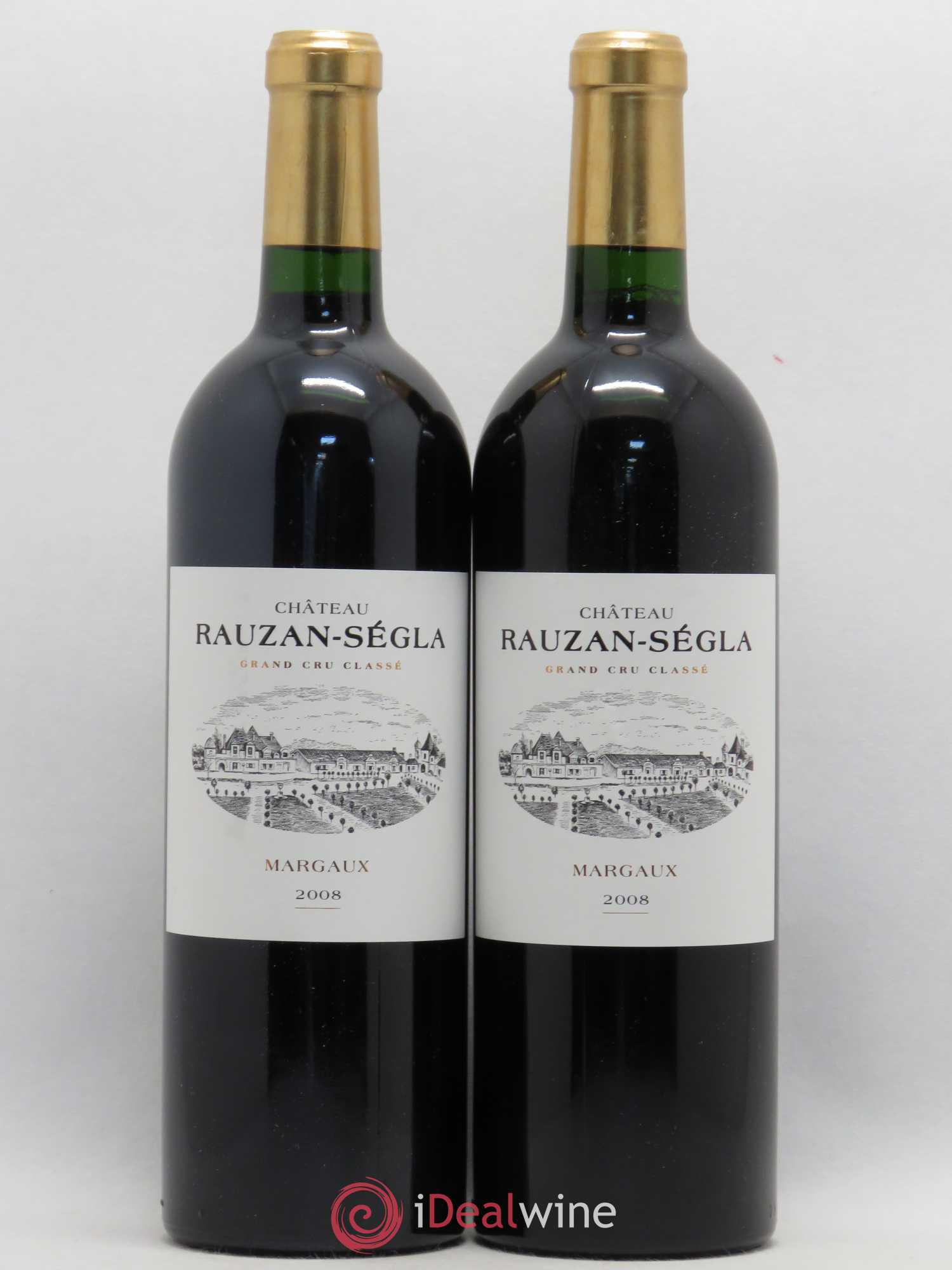 Château Rauzan Ségla Grand Cru Classé 2008 - Lot de 2 bouteilles - 0
