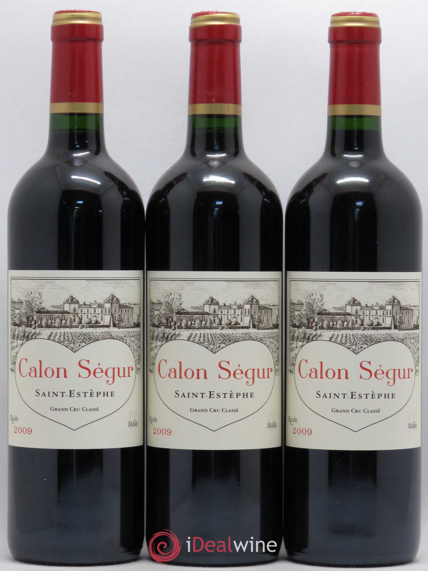 Château Calon Ségur 3ème Grand Cru Classé 2009 - Lot de 3 bouteilles - 0