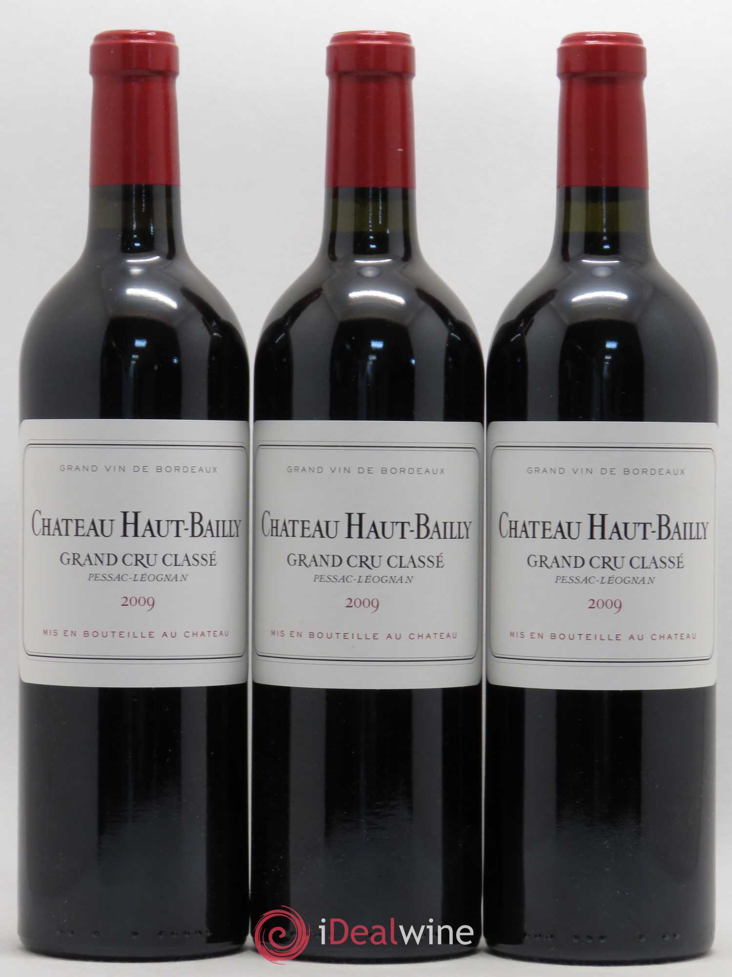Château Haut-Bailly Cru Classé de Graves 2009 - Lot de 3 bouteilles - 0