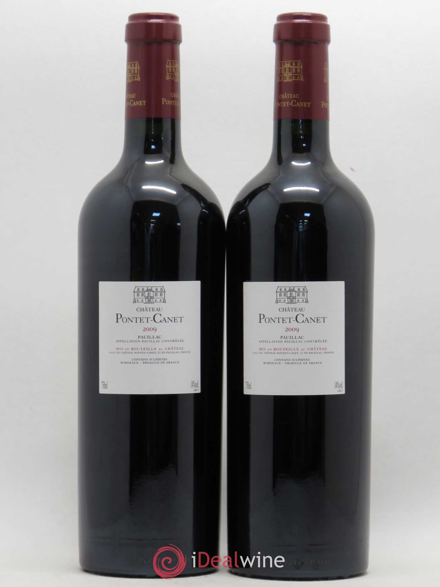 Château Pontet Canet 5ème Grand Cru Classé 2009 - Lot de 2 bouteilles - 1