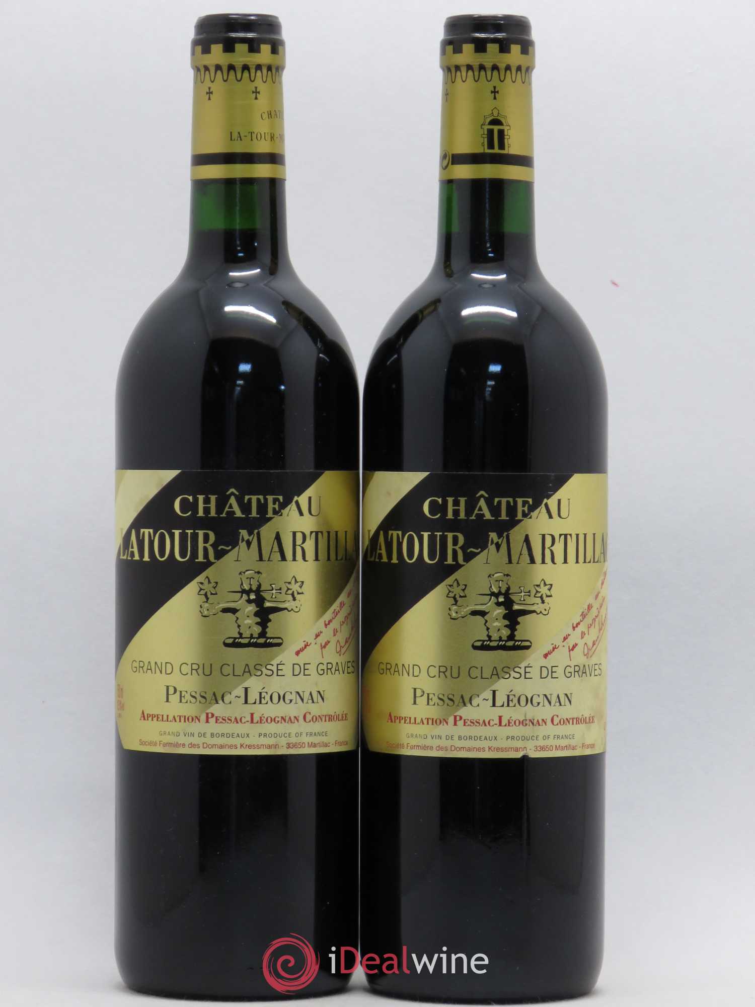 Château Latour-Martillac Cru Classé de Graves 1998 - Lot de 2 bouteilles - 0