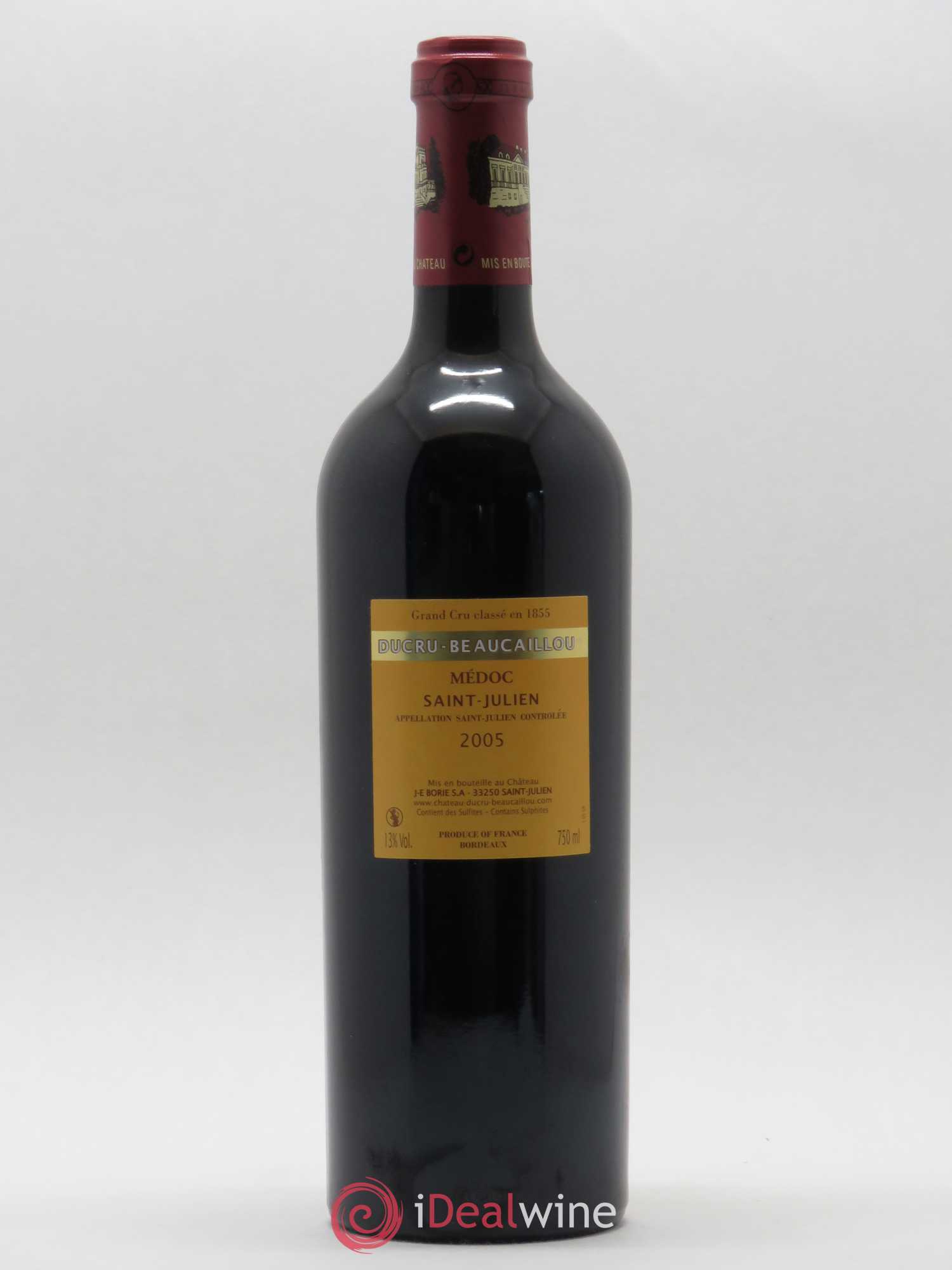 Château Ducru Beaucaillou 2ème Grand Cru Classé 2005 - Lot de 1 bouteille - 1