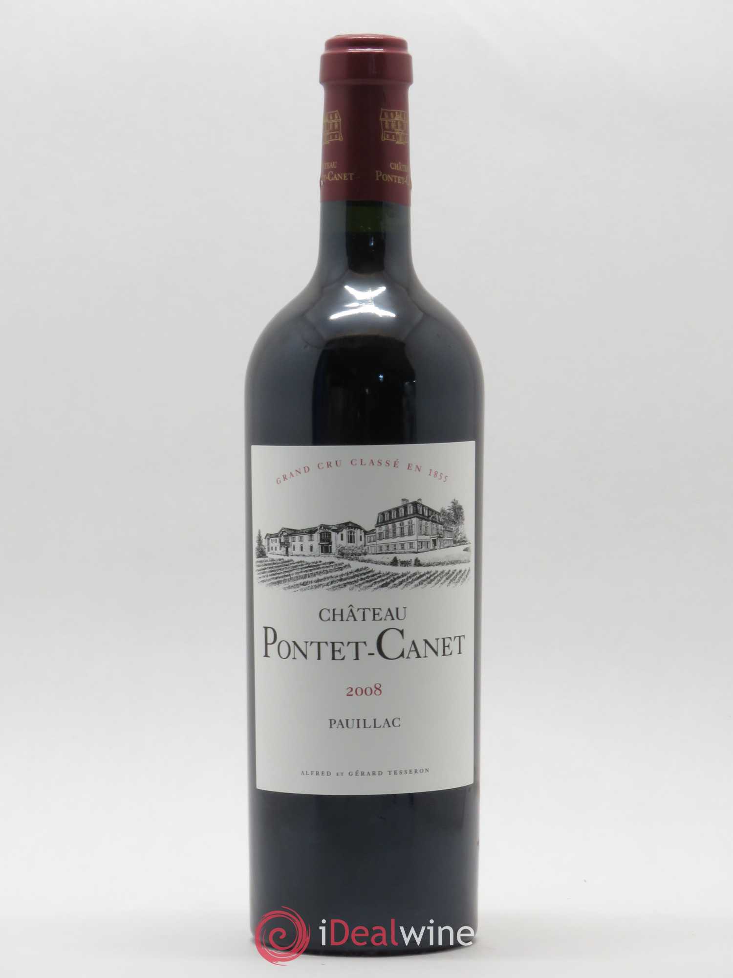 Château Pontet Canet 5ème Grand Cru Classé 2008 - Lot de 1 bouteille - 0