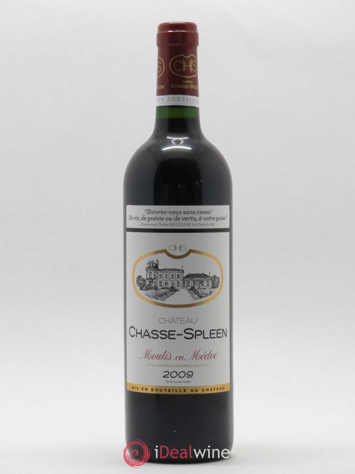 Château Chasse Spleen 2009 - Lot de 1 bouteille - 0