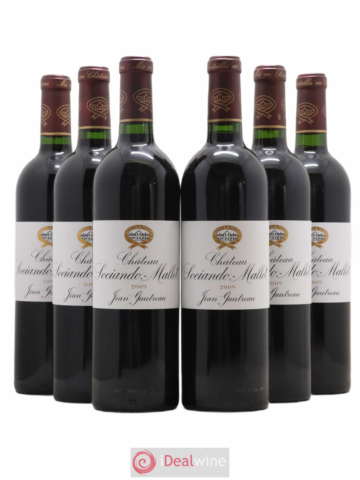 Château Sociando Mallet 2009 - Lot de 6 bouteilles - 0