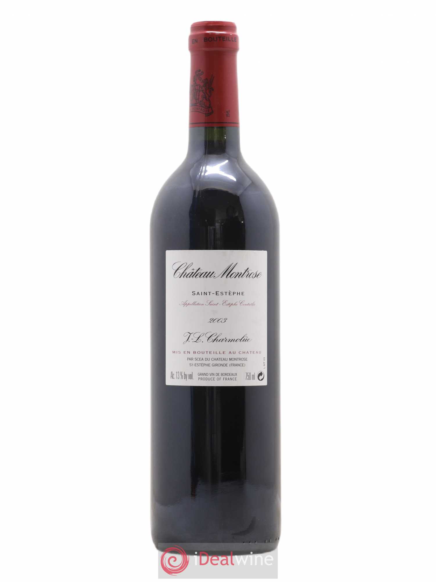 Château Montrose 2ème Grand Cru Classé 2003 - Lot de 1 bouteille - 1