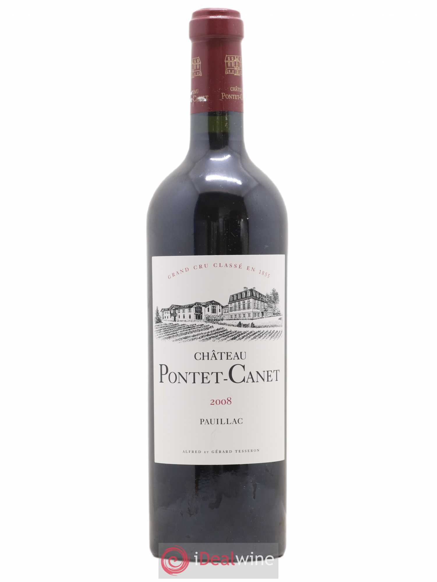 Château Pontet Canet 5ème Grand Cru Classé 2008 - Lot de 1 bouteille - 0