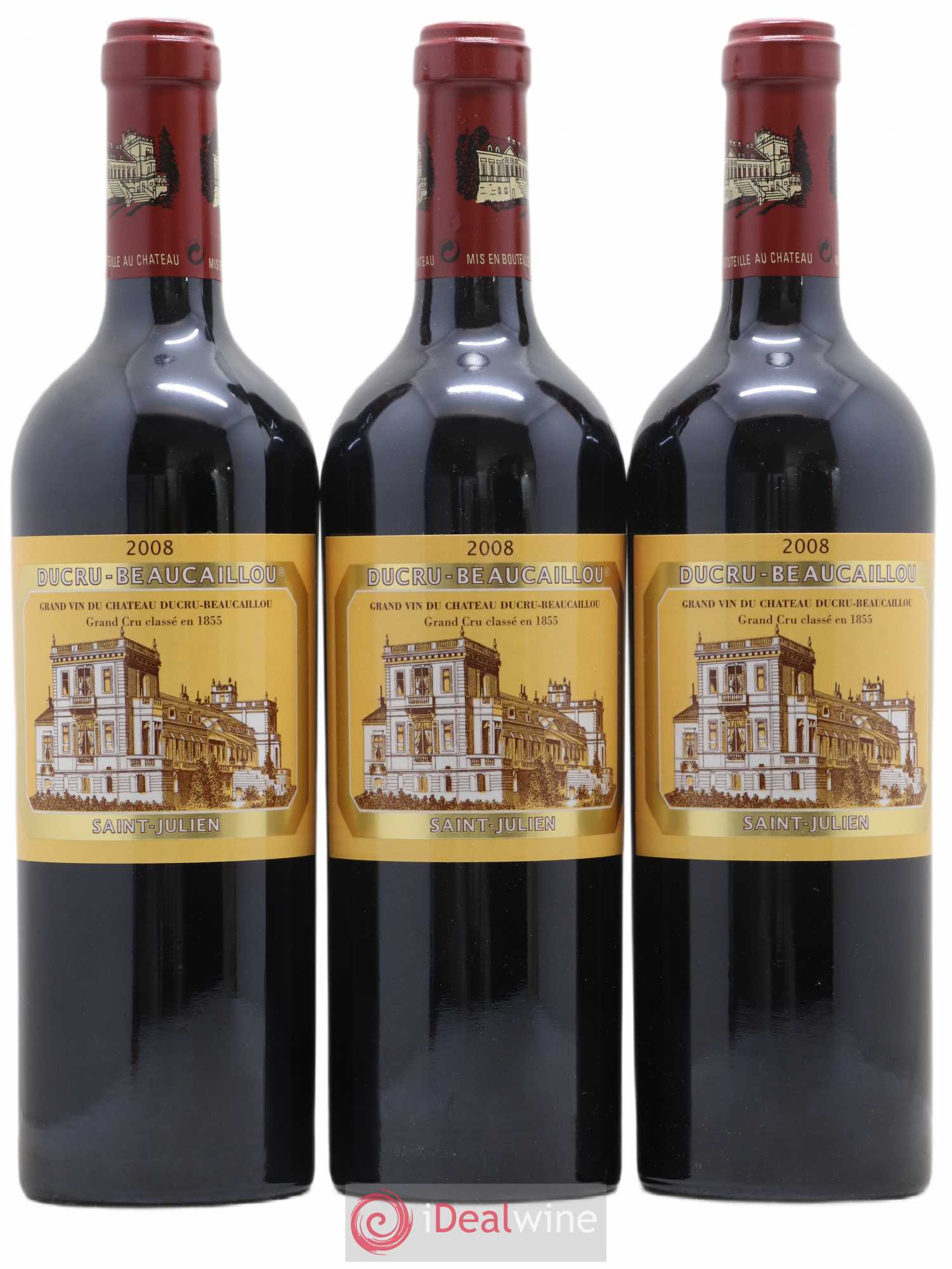 Château Ducru Beaucaillou 2ème Grand Cru Classé 2008 - Lot de 3 bouteilles - 0