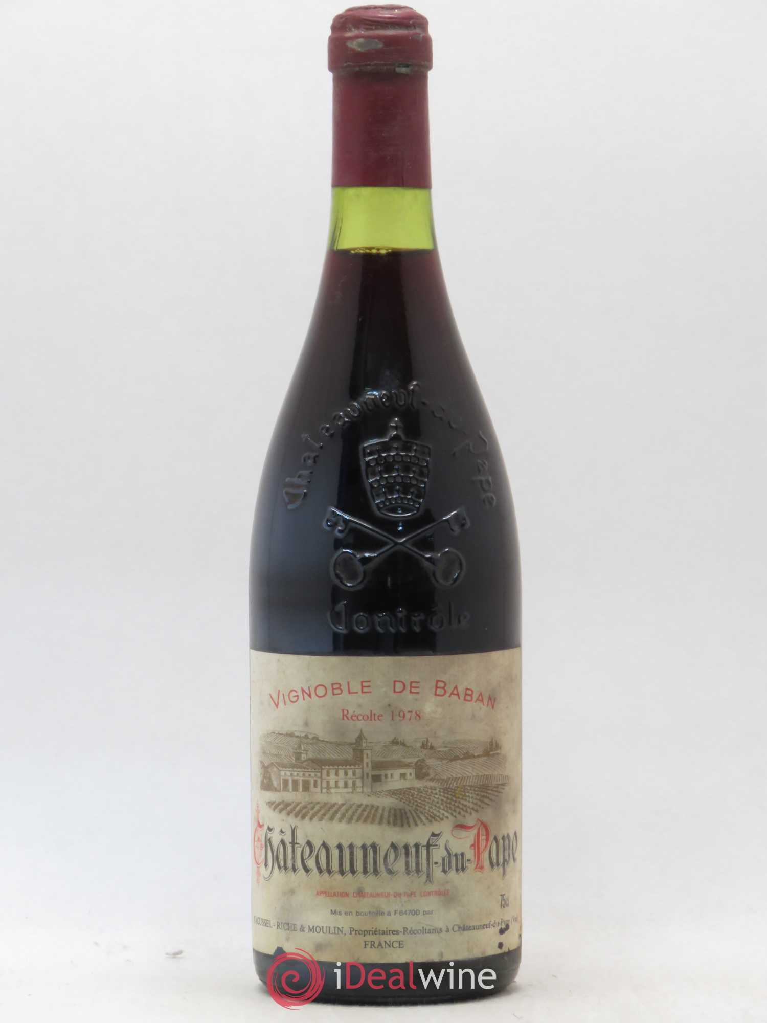 Châteauneuf-du-Pape Vignoble De Baban 1978 - Lotto di 1 bottiglia - 0