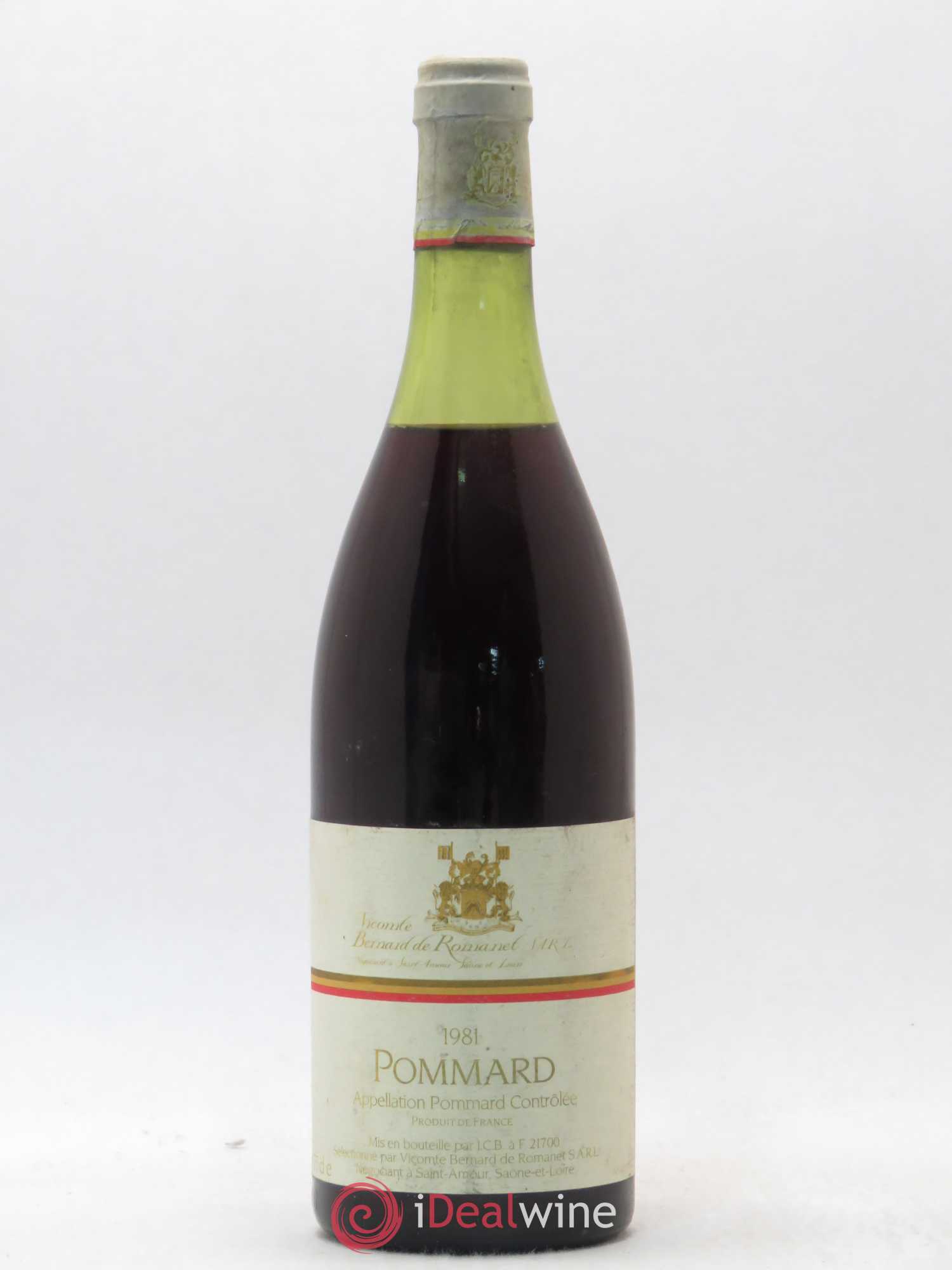 Pommard Viscomte Bernard de Romanet 1981 - Posten von 1 Flasche - 0