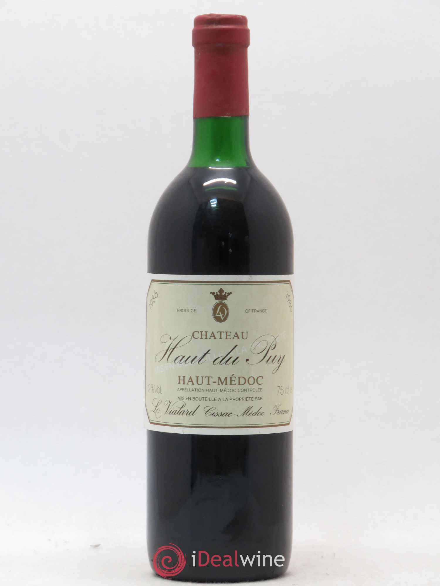Haut Médoc Château Haut Du Puy 1986 - Posten von 1 Flasche - 0