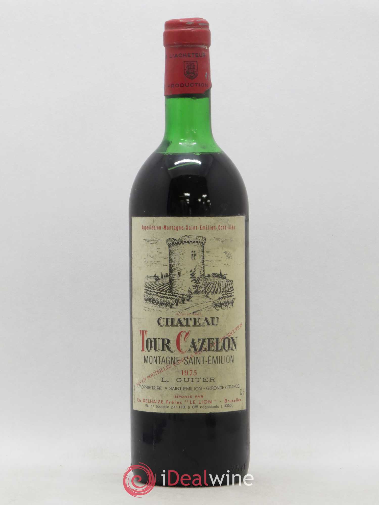 Montagne Saint-Émilion Chateau Tour Cazelon 1975 - Lot de 1 bouteille - 0