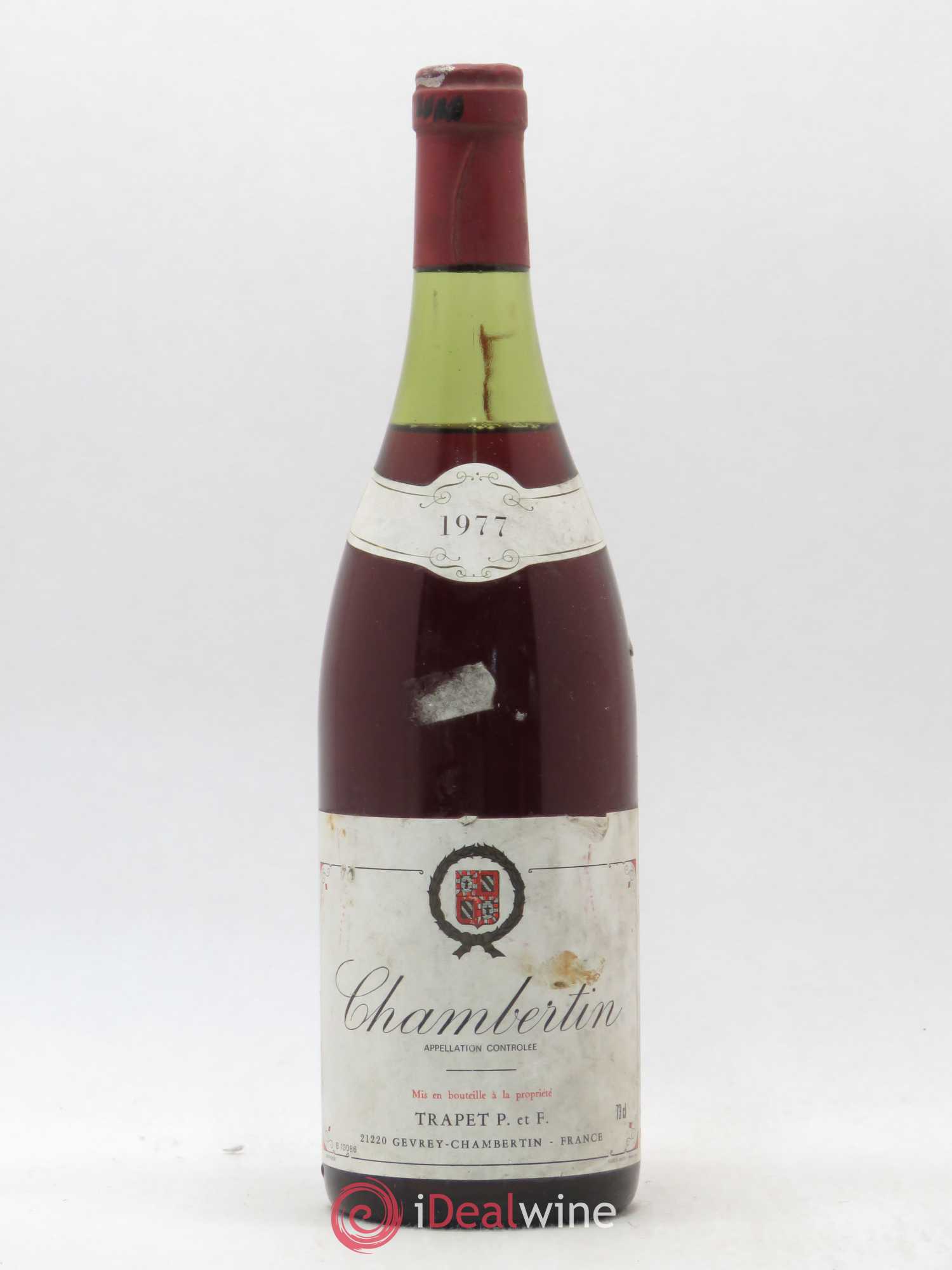 Chambertin Grand Cru Trapet P. et F. 1977 - Lot de 1 bouteille - 0