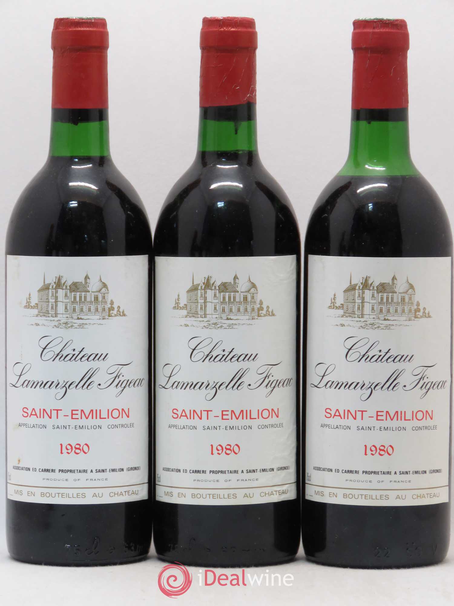 Saint-Émilion Château Lamarzelle Figeac 1980 - Lot de 6 bouteilles - 2