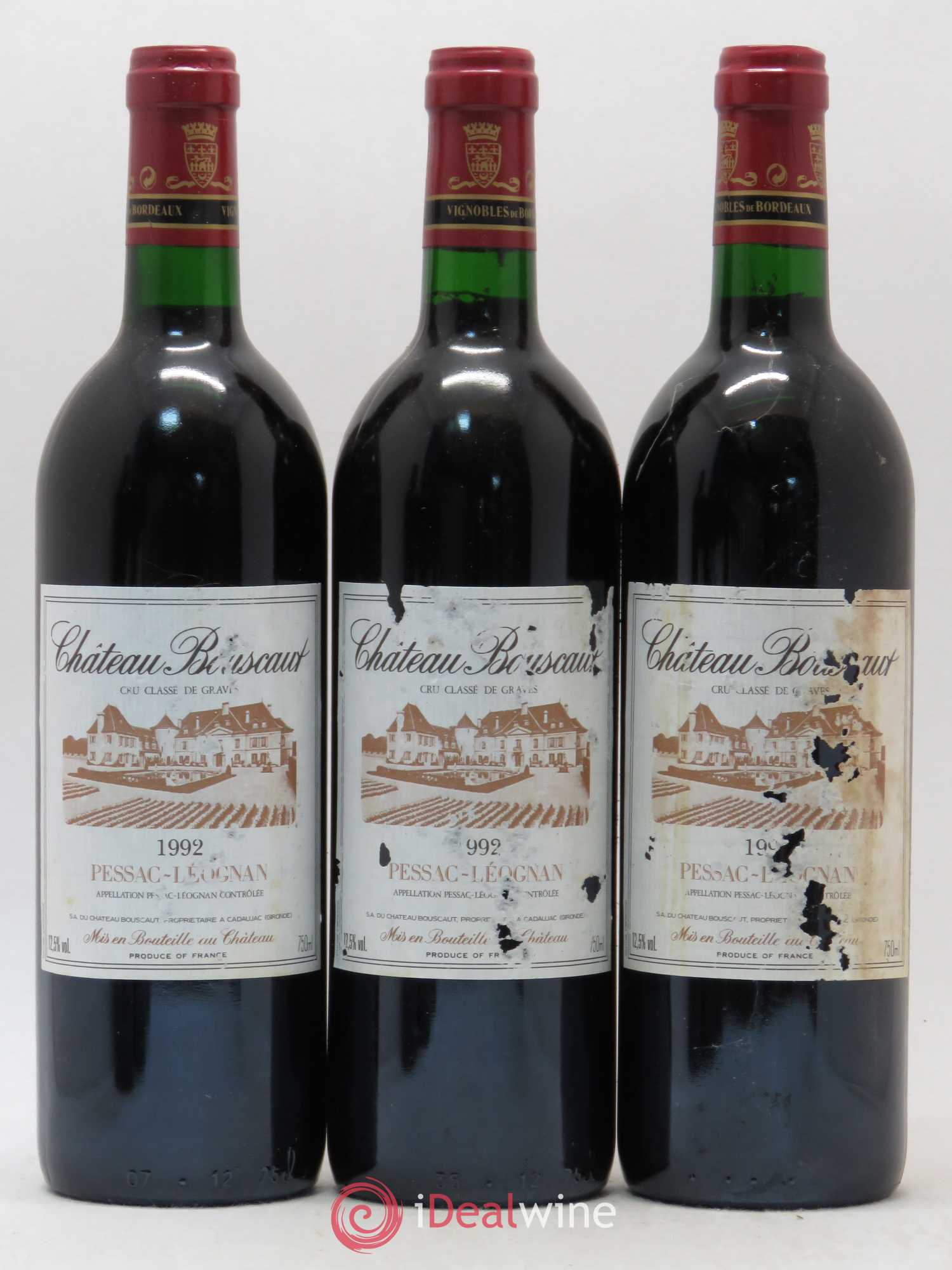 Château Bouscaut Cru Classé de Graves 1992 - Lot de 6 bouteilles - 2