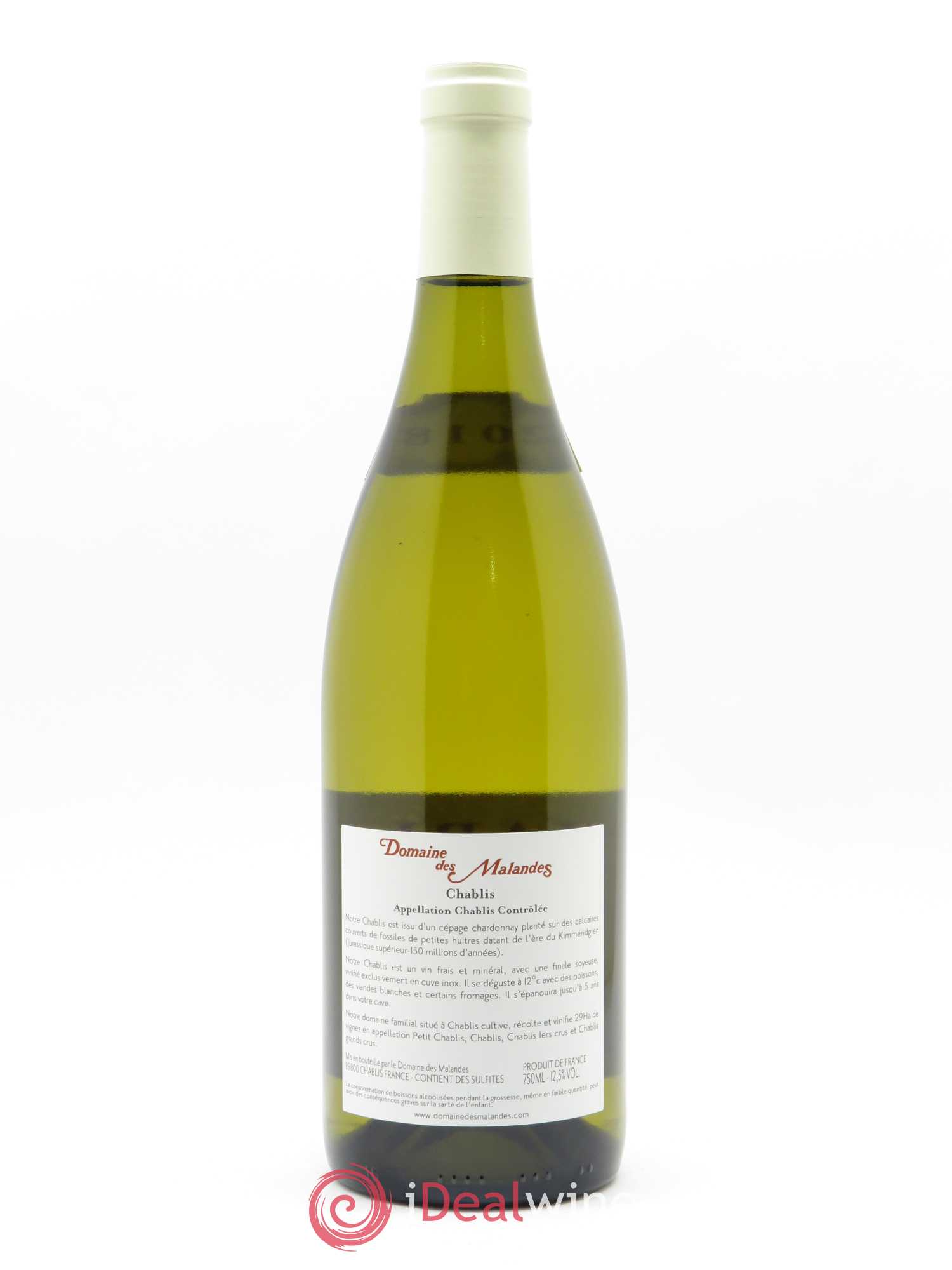 Chablis Domaine des Malandes 2018 - Lot de 1 bouteille - 1