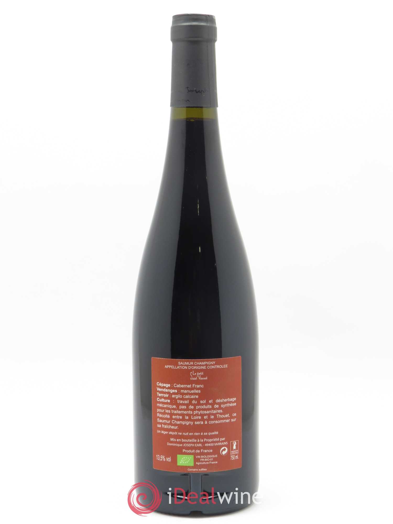 Saumur-Champigny Le Petit Saint-Vincent 2018 - Lot de 1 bouteille - 1