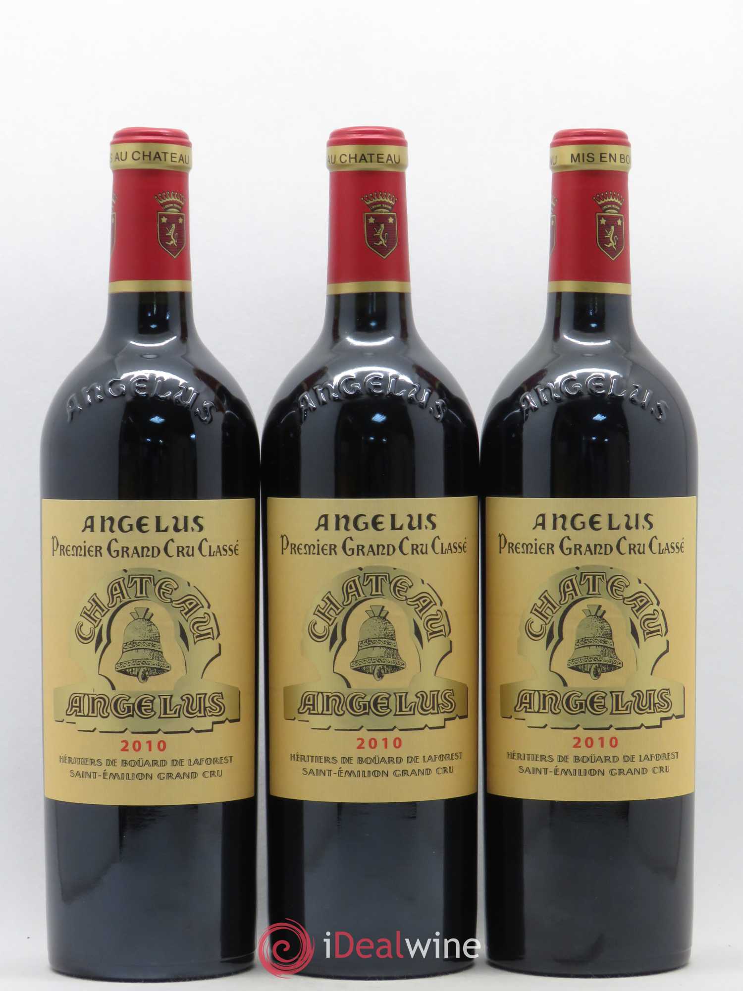 Château Angélus 1er Grand Cru Classé A 2010 - Lot de 3 bouteilles - 0