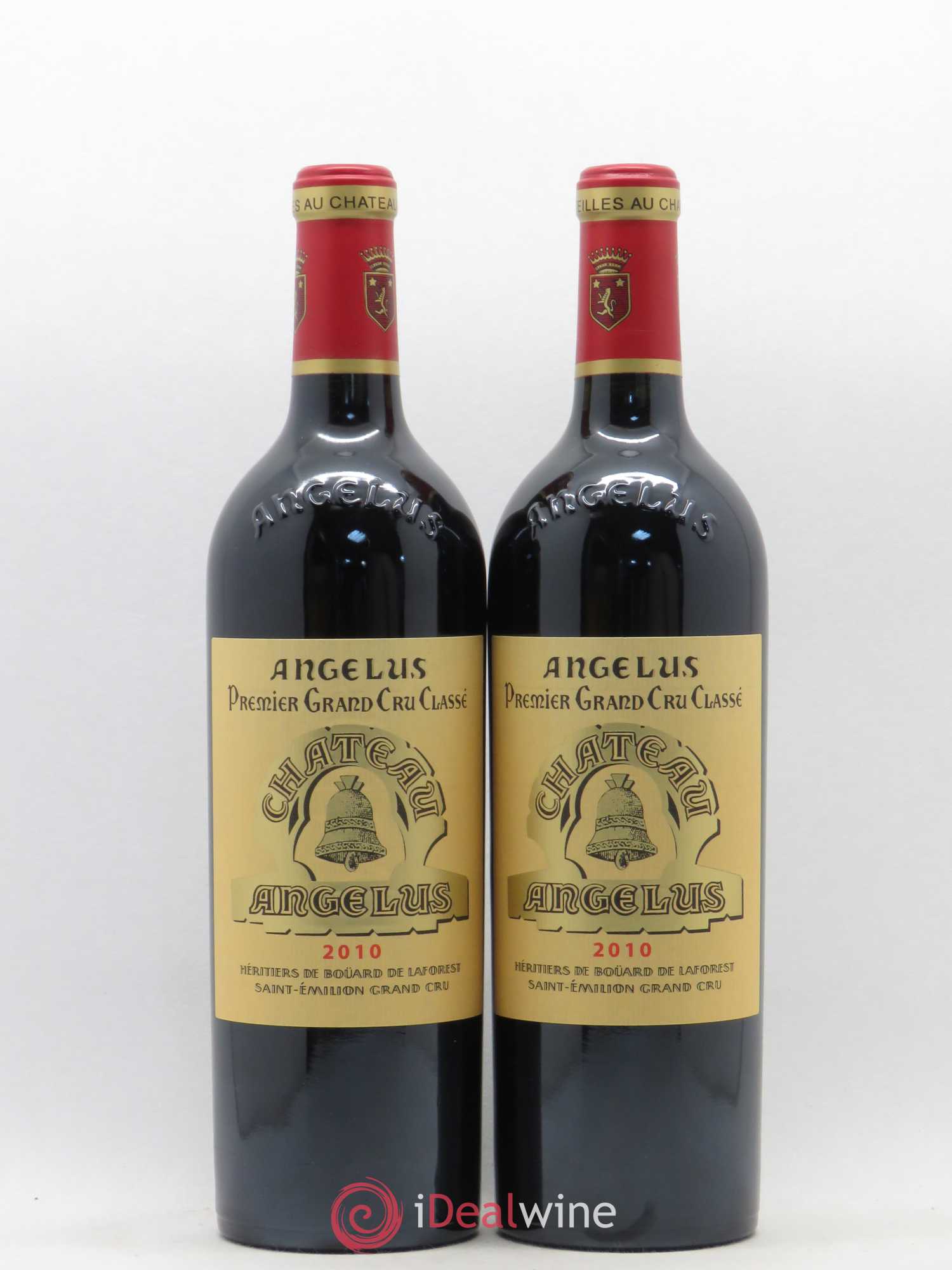 Château Angélus 1er Grand Cru Classé A 2010 - Lot de 2 bouteilles - 0
