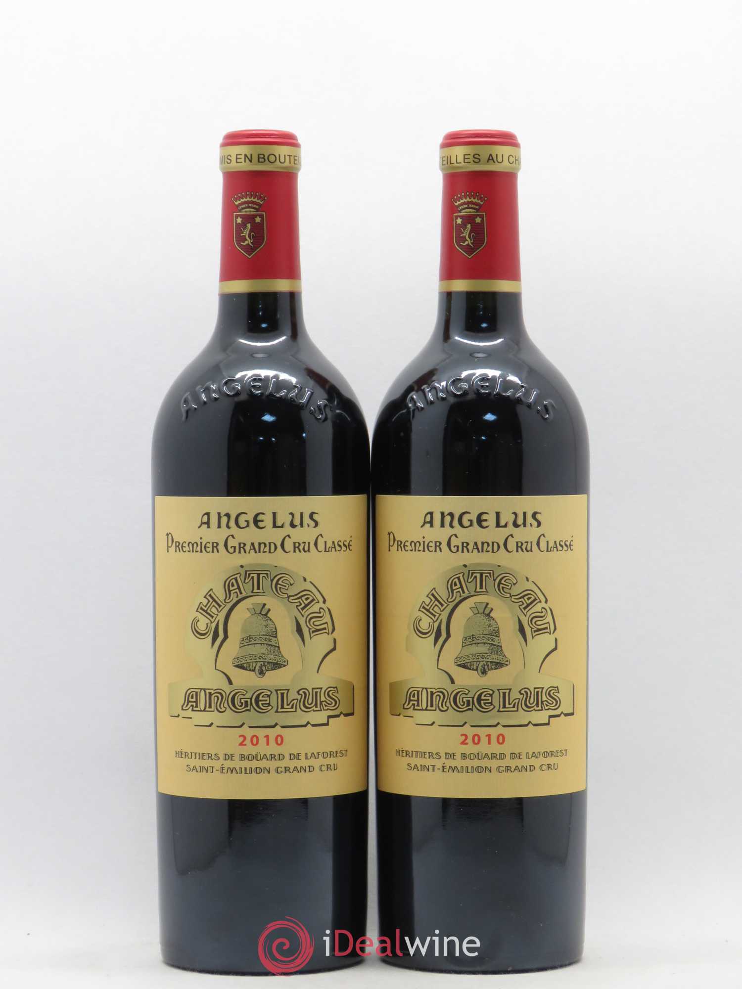 Château Angélus 1er Grand Cru Classé A 2010 - Lot de 2 bouteilles - 0
