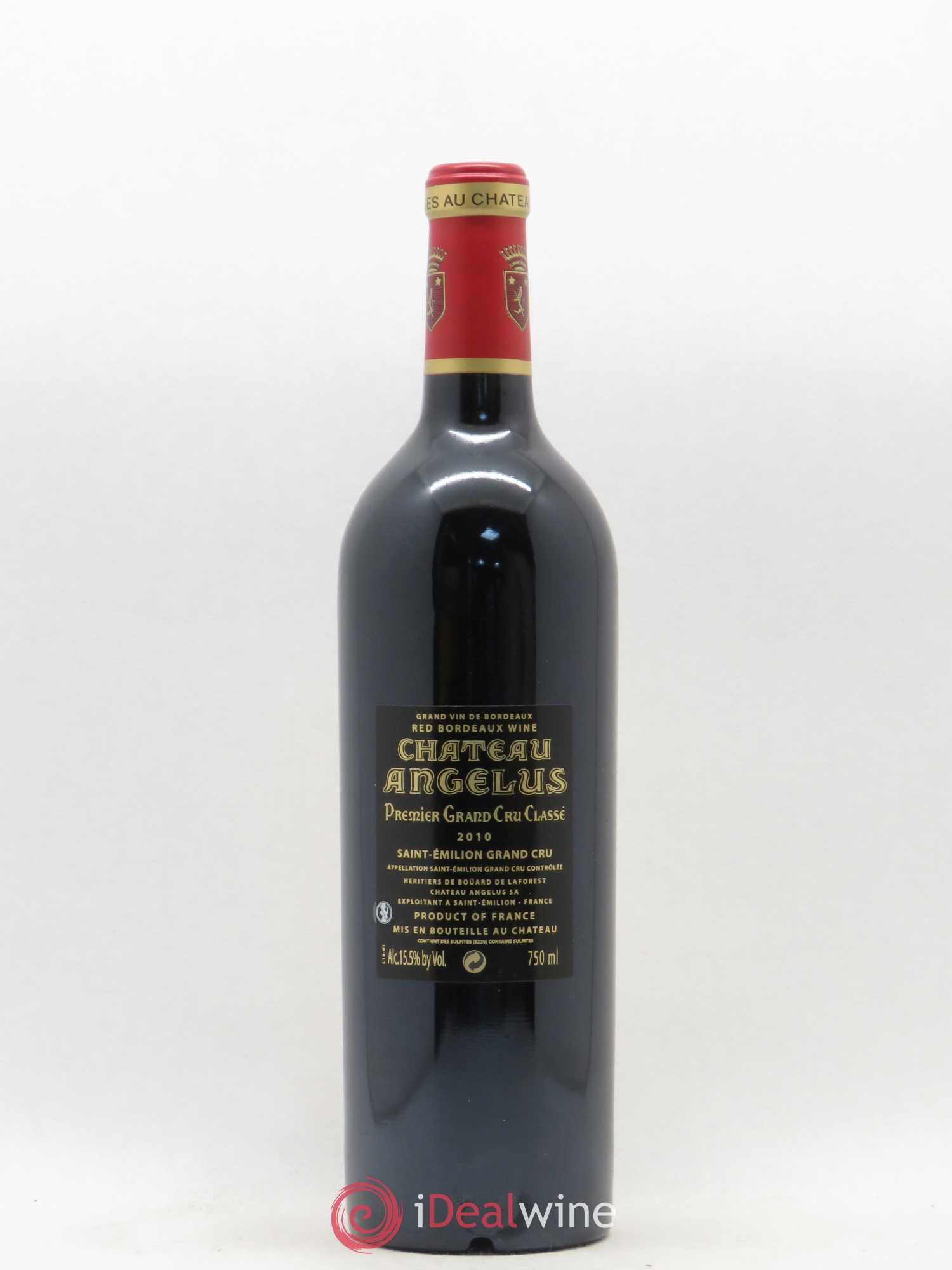 Château Angélus 1er Grand Cru Classé A 2010 - Lot de 1 bouteille - 1
