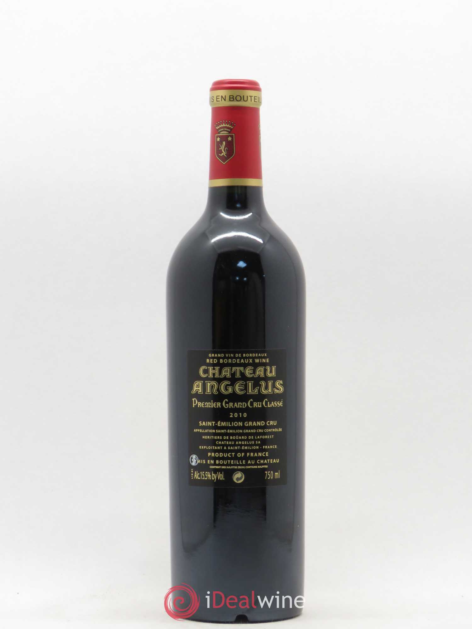 Château Angélus 1er Grand Cru Classé A 2010 - Lot de 1 bouteille - 1