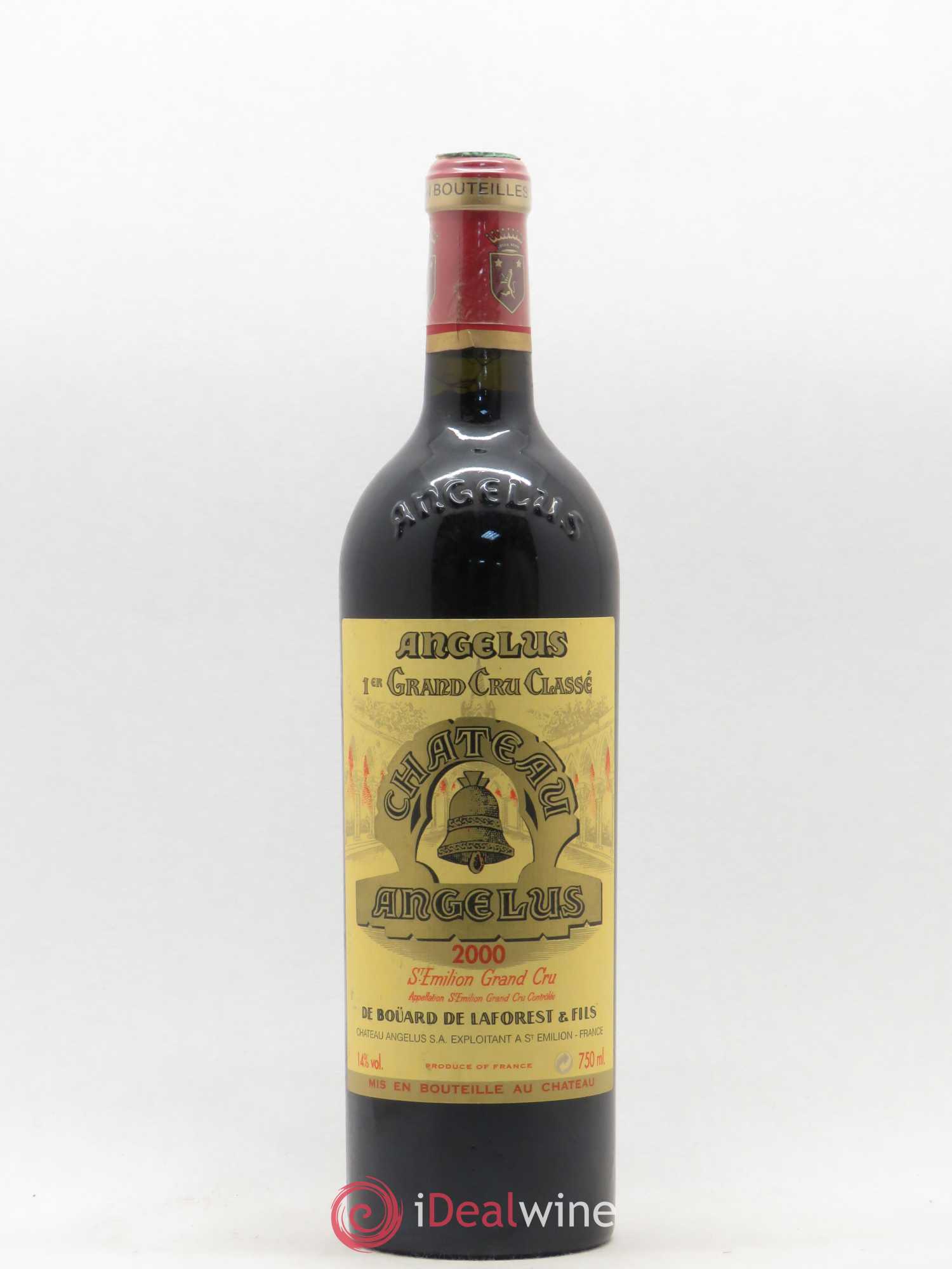 Château Angélus 1er Grand Cru Classé A 2000 - Lot de 1 bouteille - 0