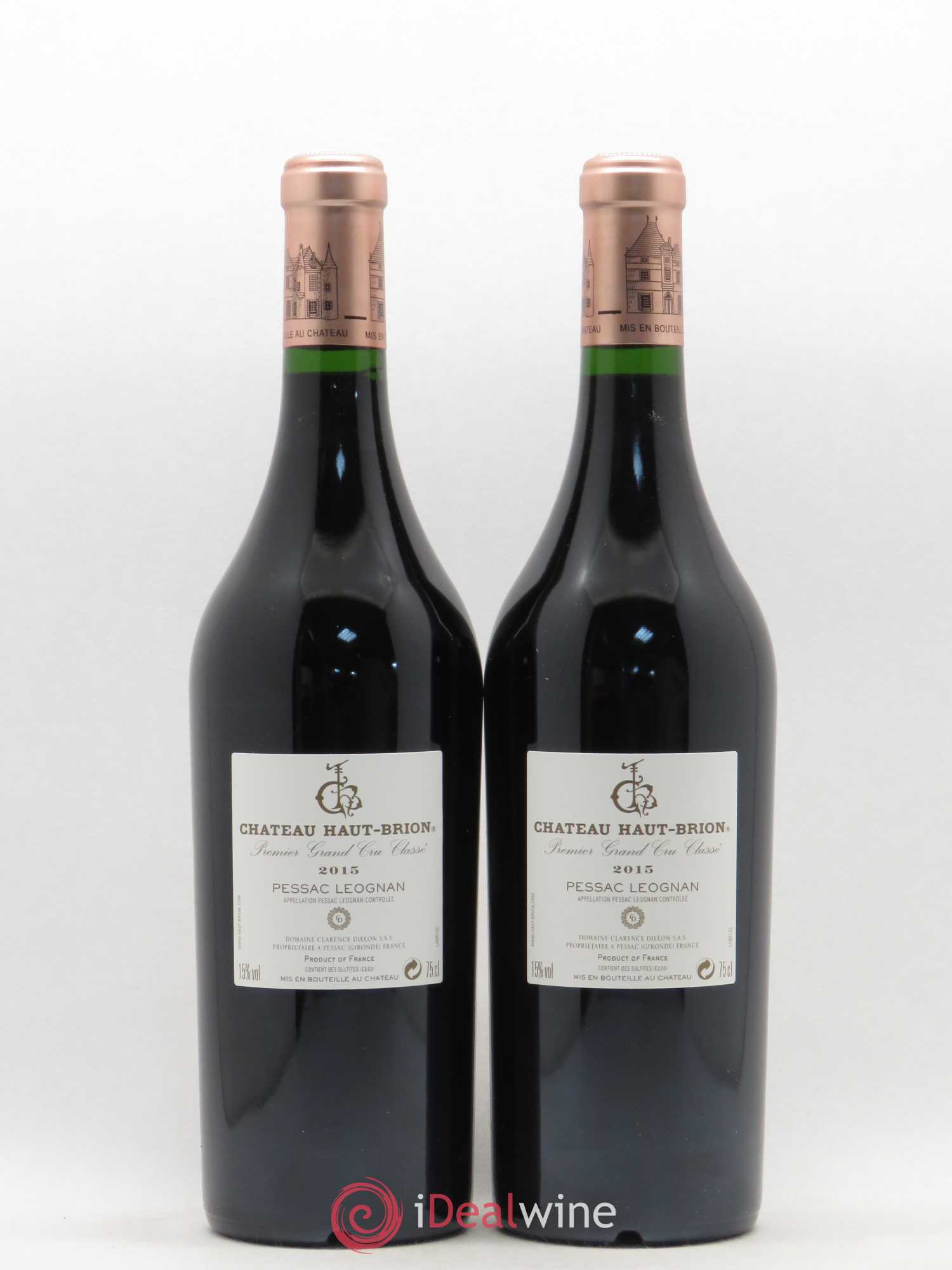 Château Haut Brion 1er Grand Cru Classé 2015 - Lot de 2 bouteilles - 1