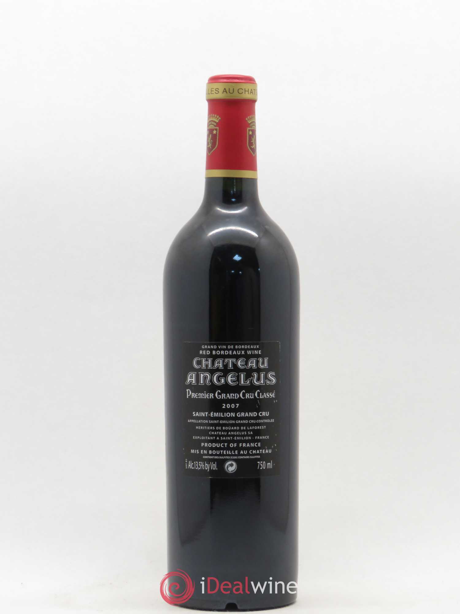 Château Angélus 1er Grand Cru Classé A 2007 - Lot de 1 bouteille - 1