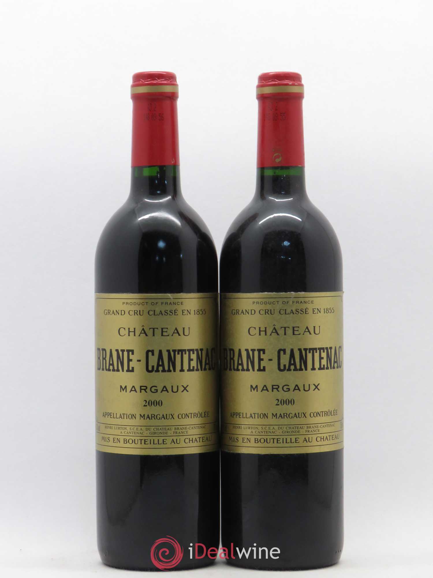 Château Brane Cantenac 2ème Grand Cru Classé 2000 - Lot de 2 bouteilles - 0