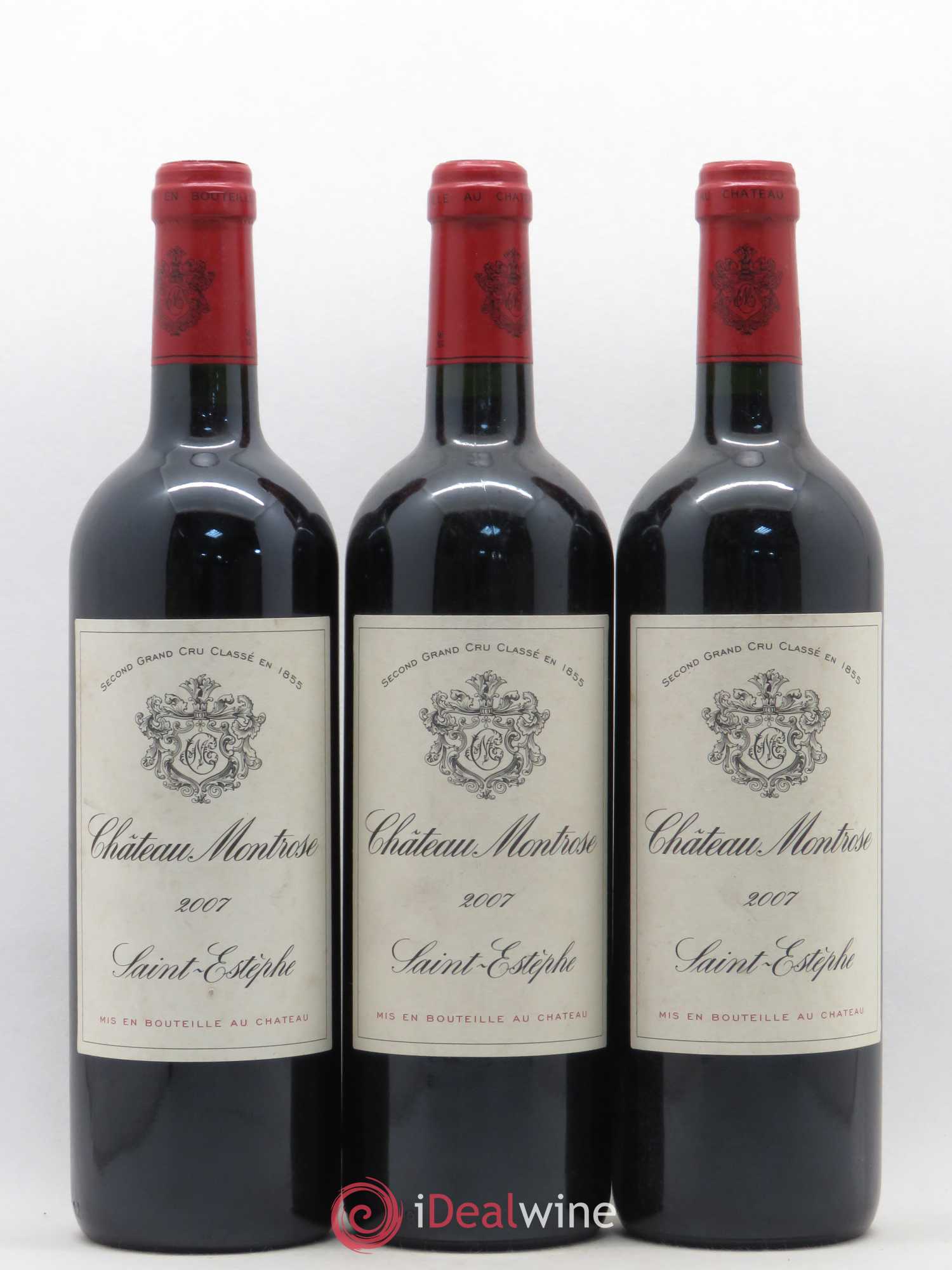 Château Montrose 2ème Grand Cru Classé 2007 - Lot de 3 bouteilles - 0