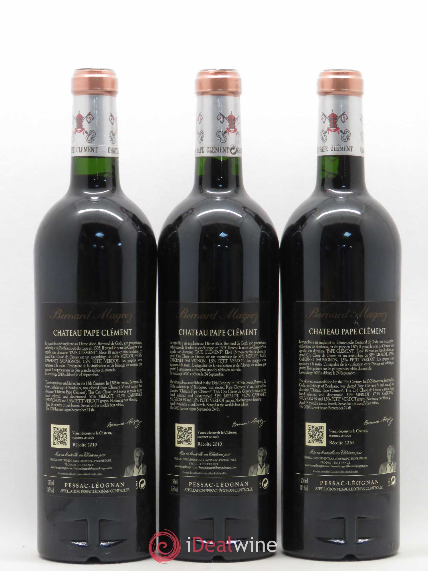 Château Pape Clément Cru Classé de Graves 2010 - Lot de 6 bouteilles - 2