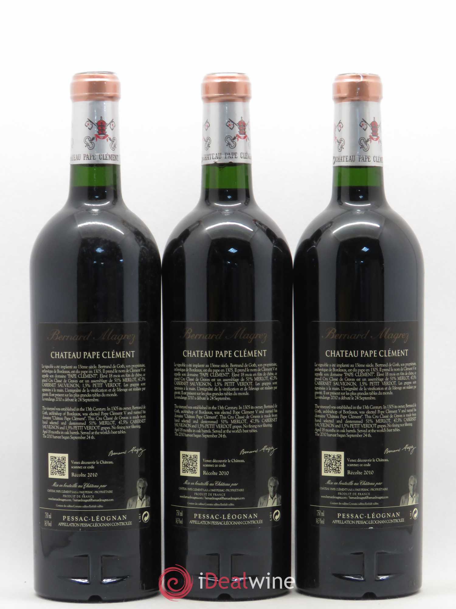 Château Pape Clément Cru Classé de Graves 2010 - Lot de 6 bouteilles - 4