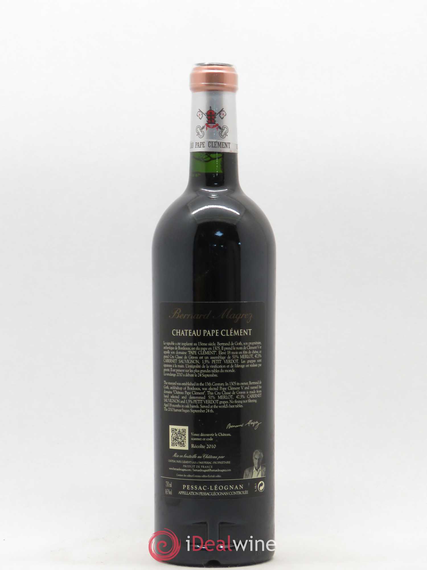 Château Pape Clément Cru Classé de Graves 2010 - Lot de 1 bouteille - 1