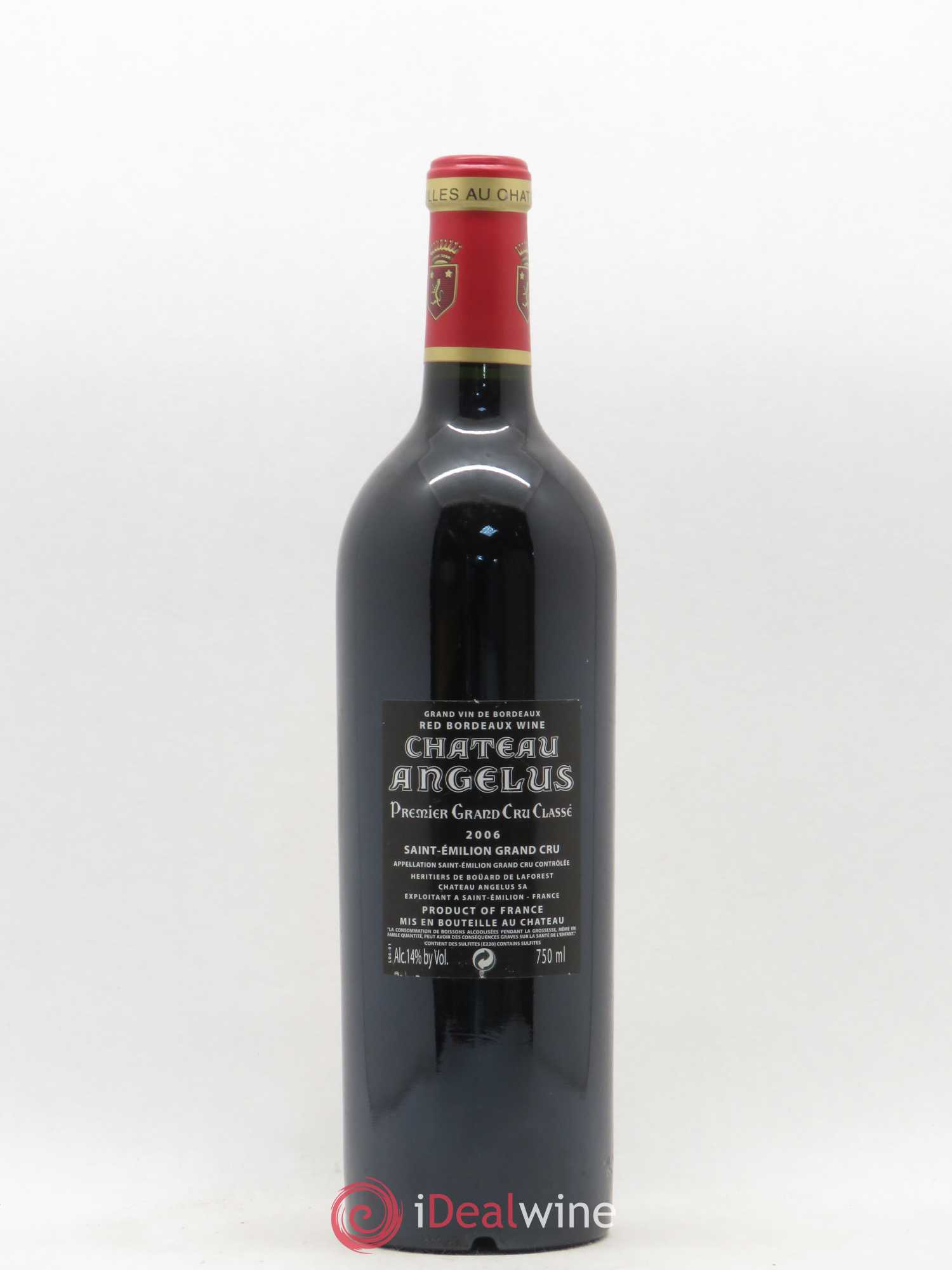 Château Angélus 1er Grand Cru Classé A 2006 - Lot de 1 bouteille - 1