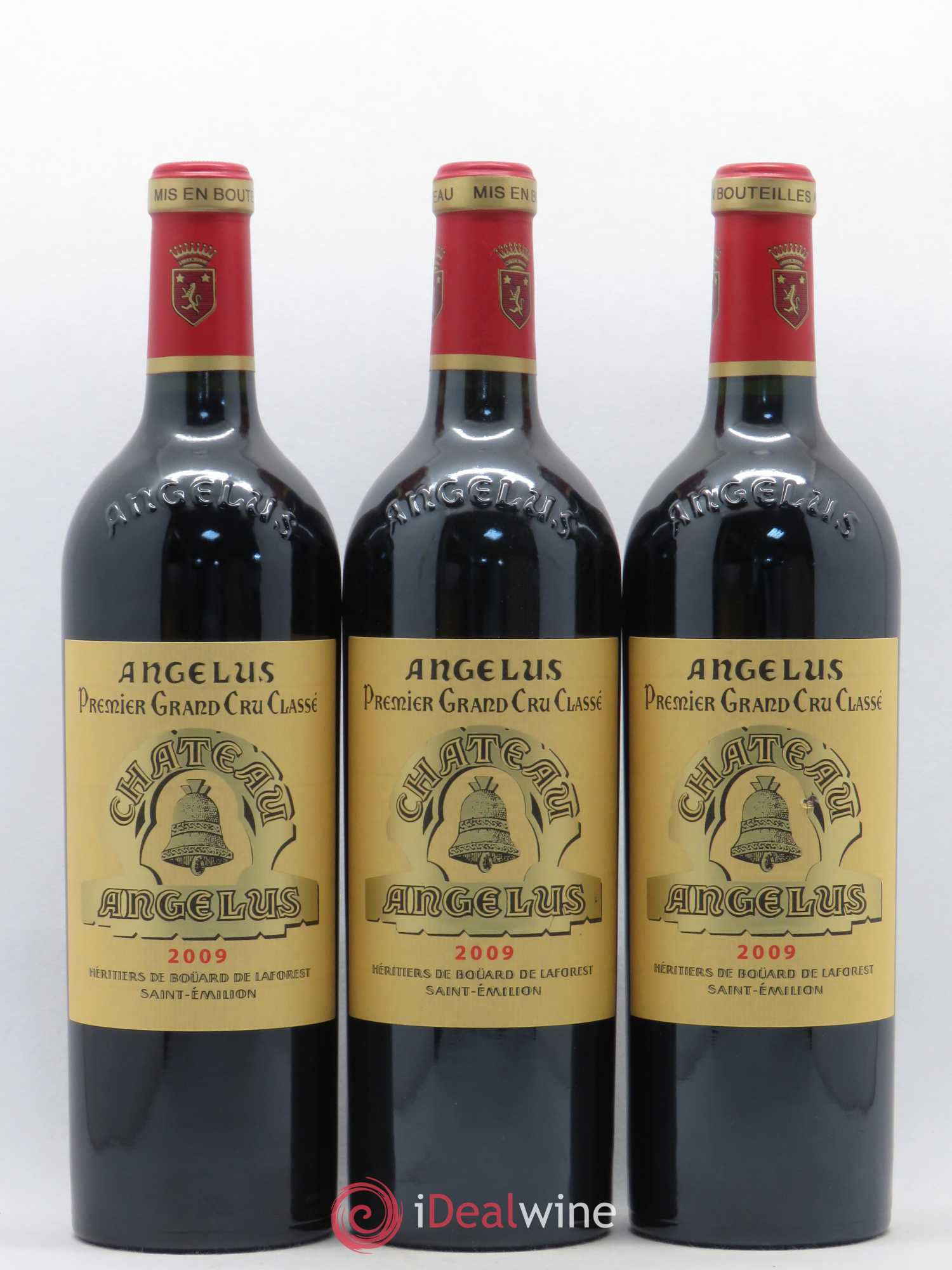 Château Angélus 1er Grand Cru Classé A 2009 - Lot de 3 bouteilles - 0