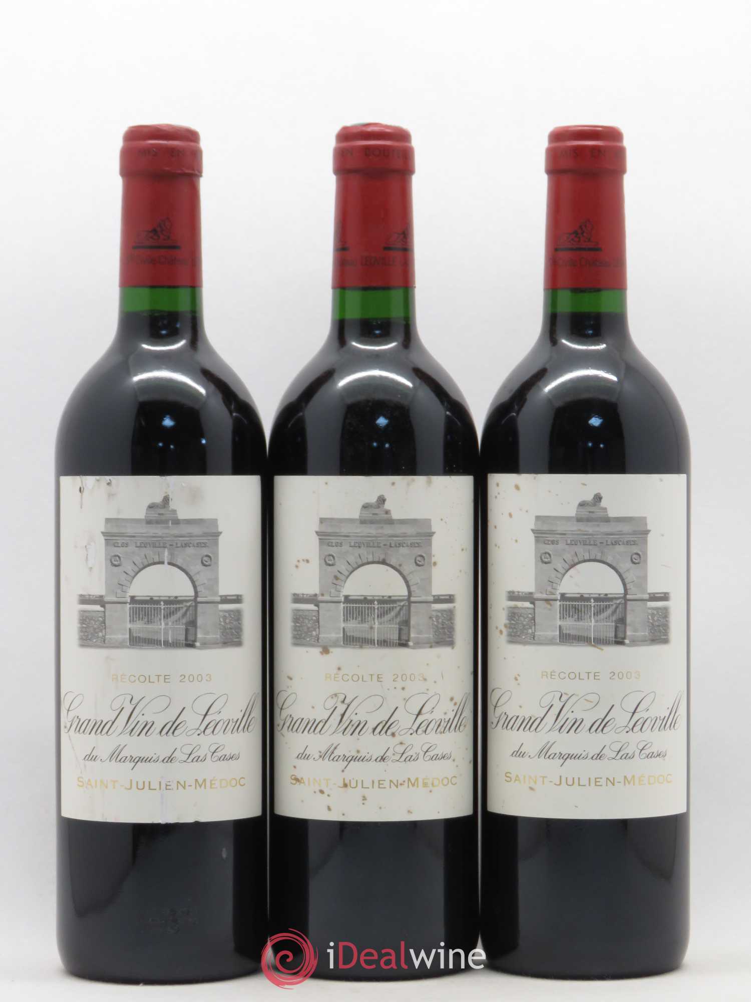 Château Léoville Las Cases 2ème Grand Cru Classé 2003 - Lot de 3 bouteilles - 0