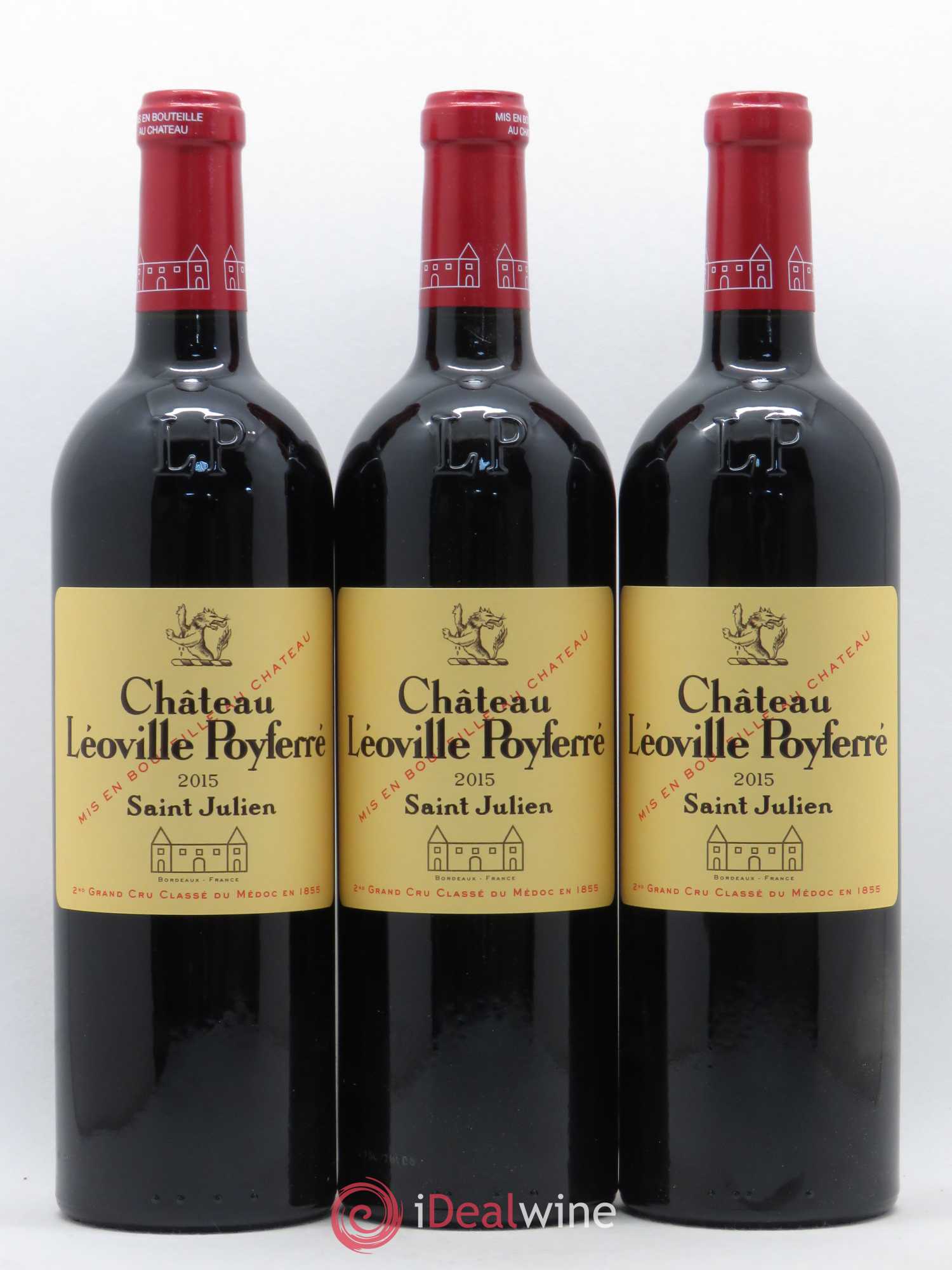 Château Léoville Poyferré 2ème Grand Cru Classé 2015 - Lot de 12 bouteilles - 1