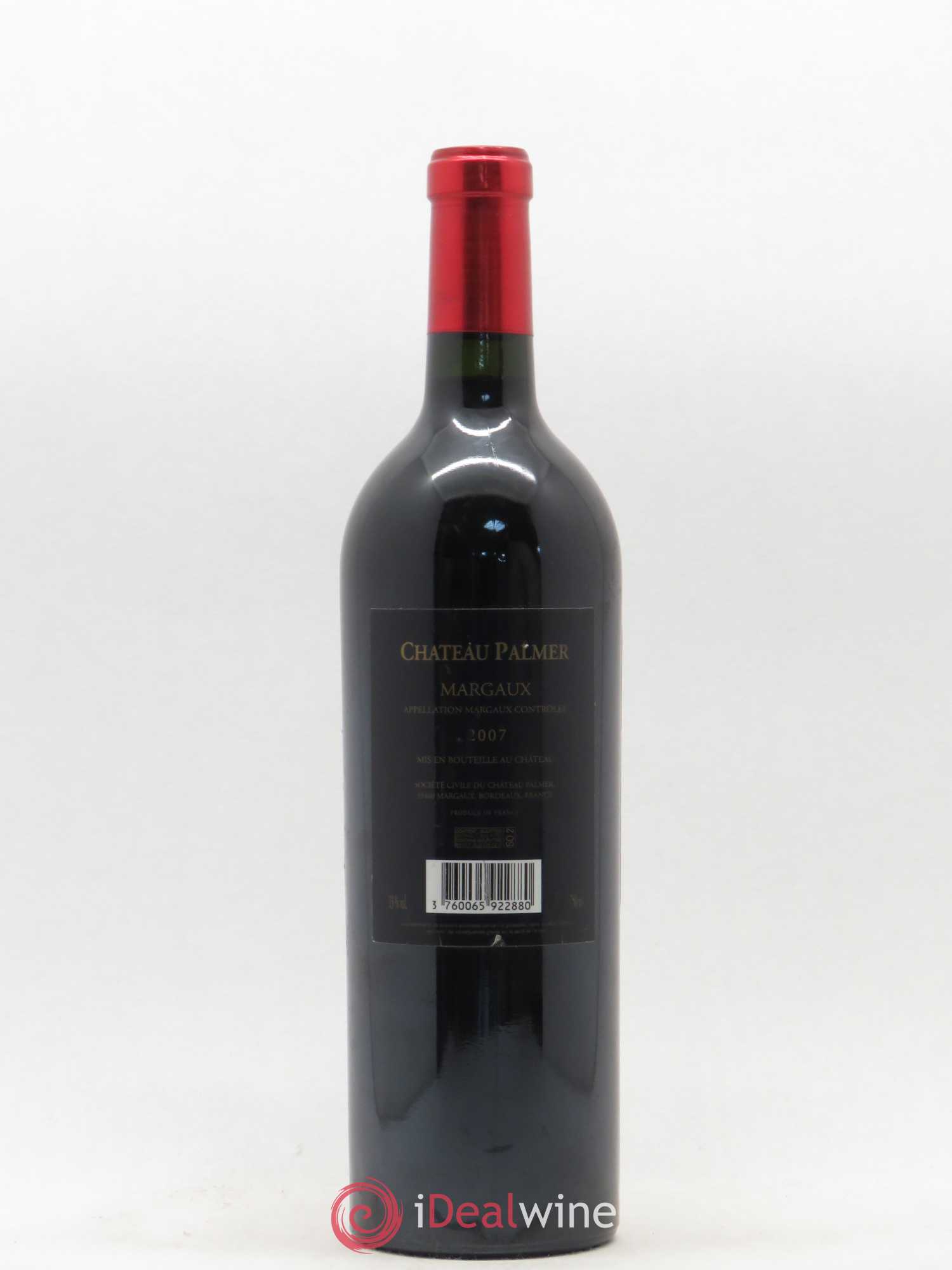 Château Palmer 3ème Grand Cru Classé 2007 - Lot de 1 bouteille - 1
