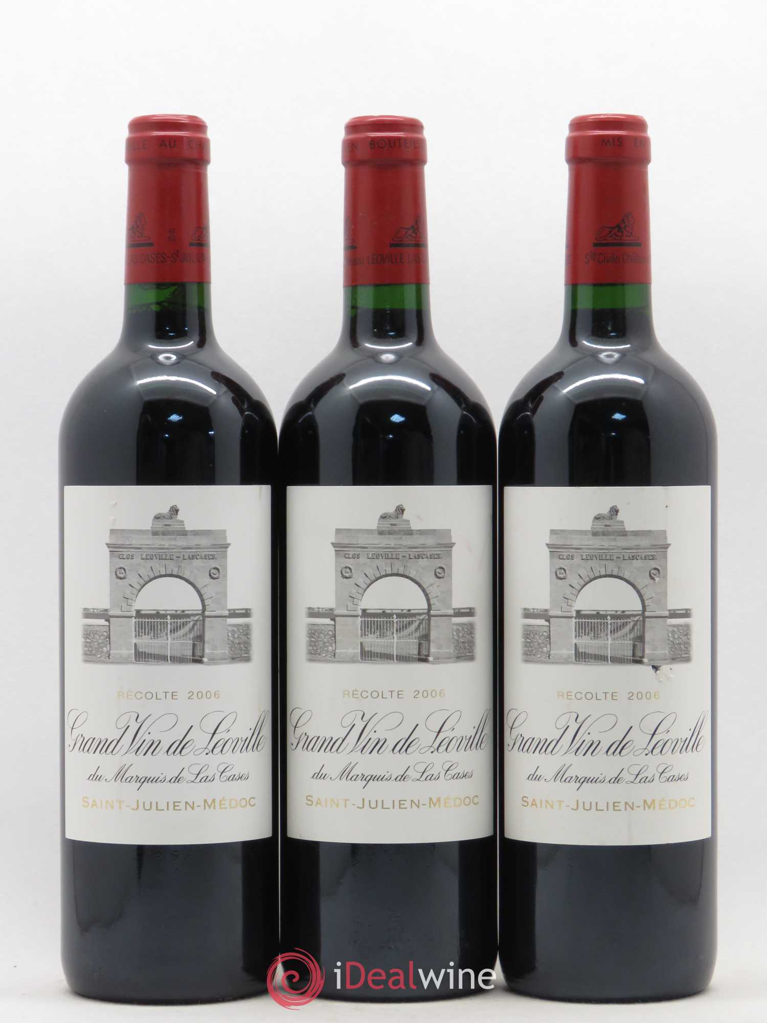Château Léoville Las Cases 2ème Grand Cru Classé 2006 - Lot de 3 bouteilles - 0