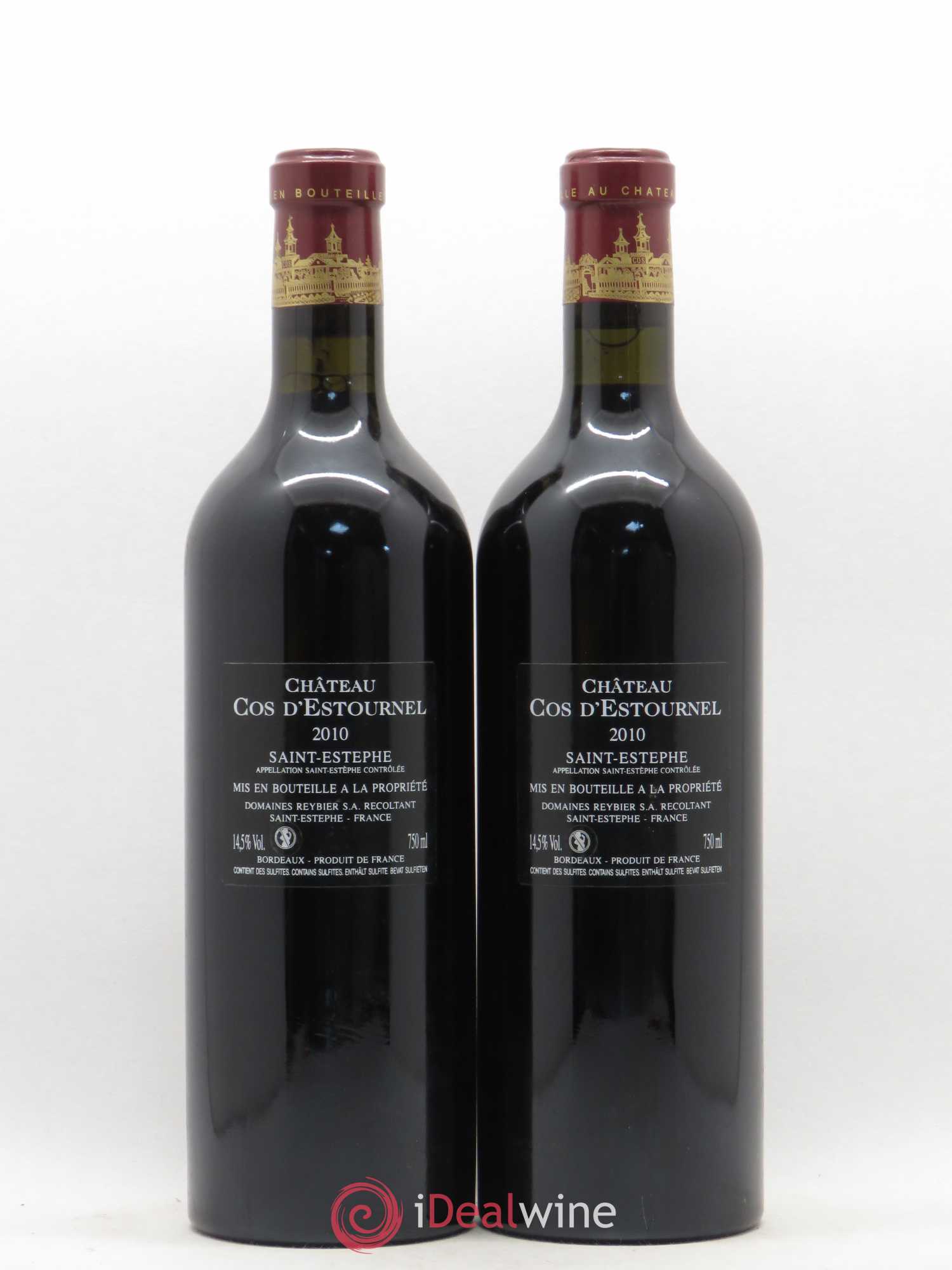Cos d'Estournel 2ème Grand Cru Classé 2010 - Lot de 2 bouteilles - 1