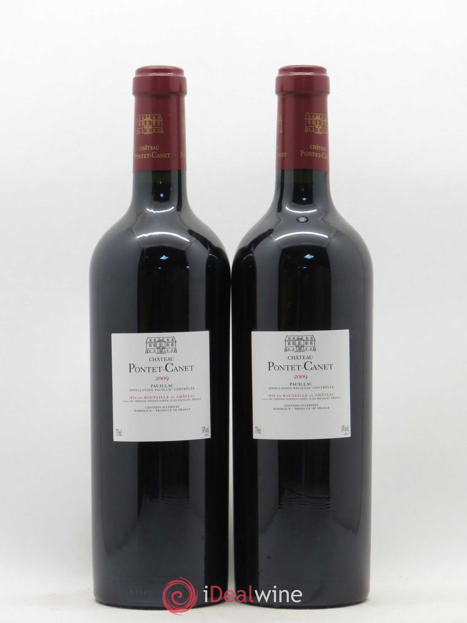Château Pontet Canet 5ème Grand Cru Classé 2009 - Lot de 2 bouteilles - 1