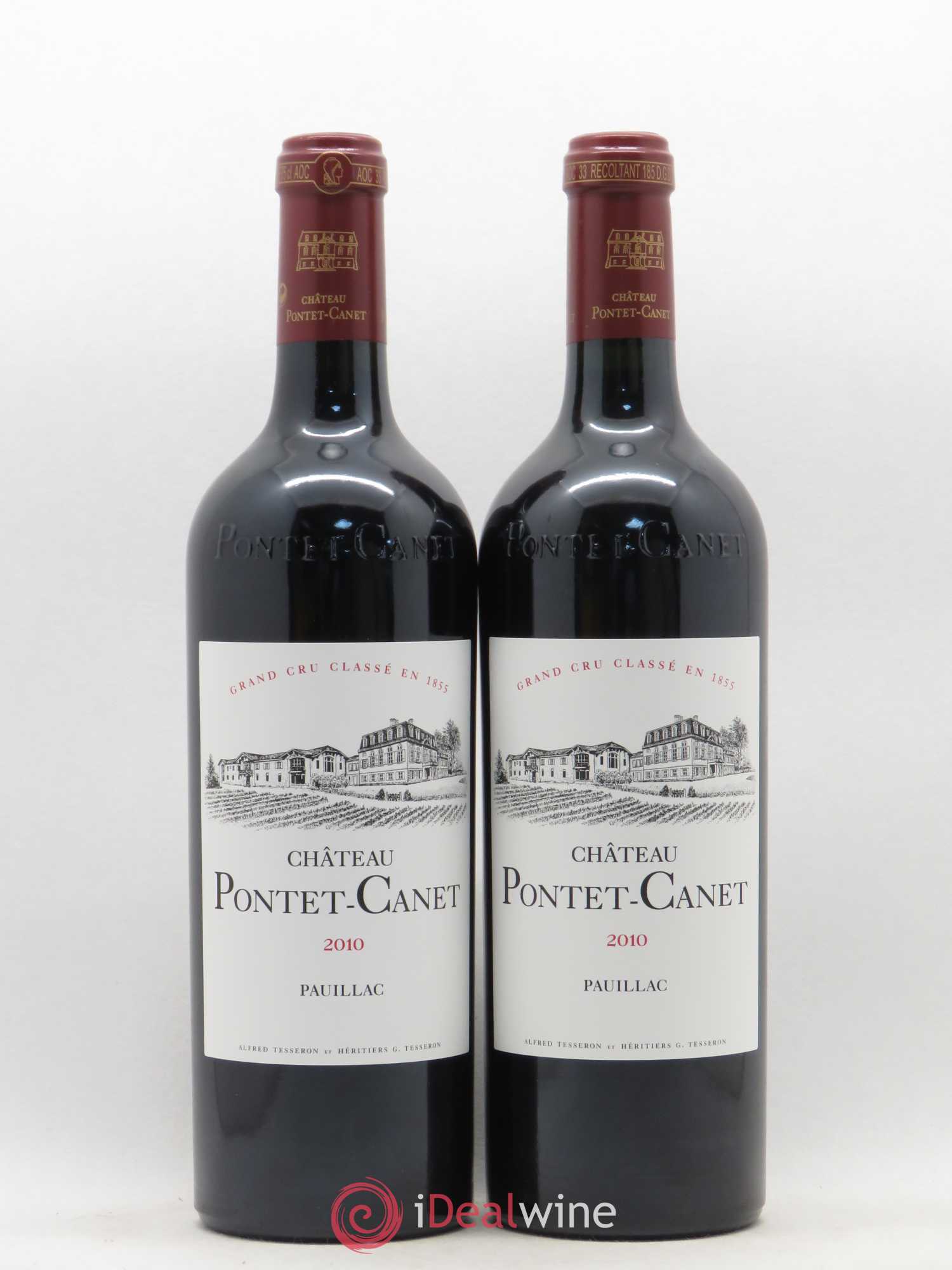 Château Pontet Canet 5ème Grand Cru Classé 2010 - Lot de 2 bouteilles - 0