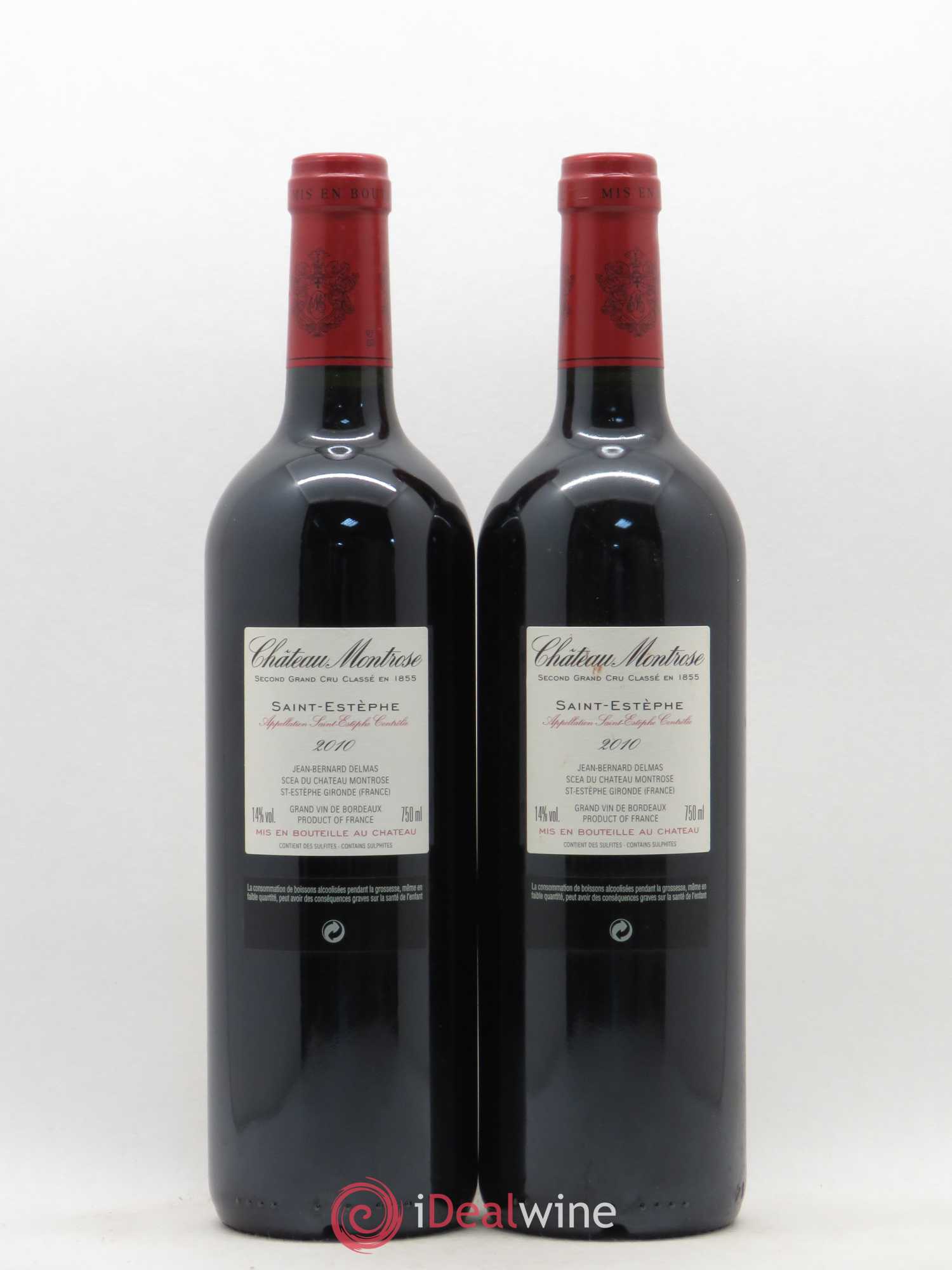 Château Montrose 2ème Grand Cru Classé 2010 - Lot de 2 bouteilles - 1